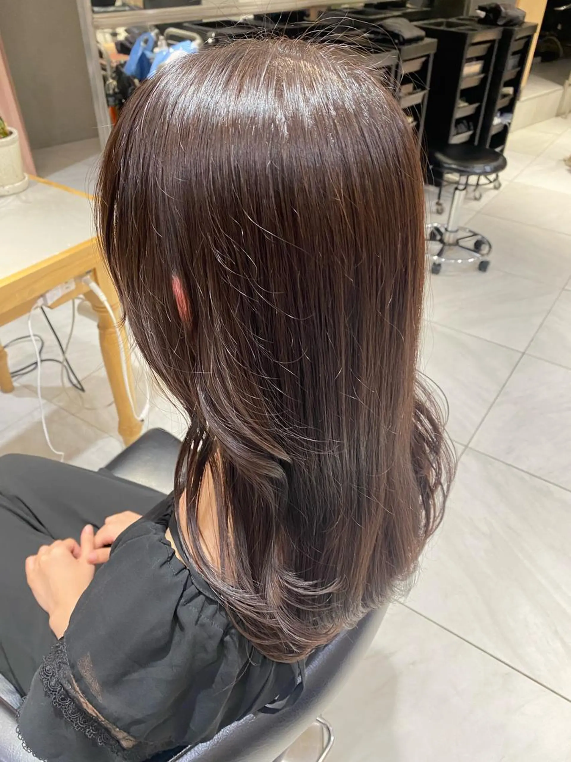 セミロング カラー カット ヘアカラー トリートメント ヘアセット 🍊暖色カラー🍊 sakuraのヘアスタイル