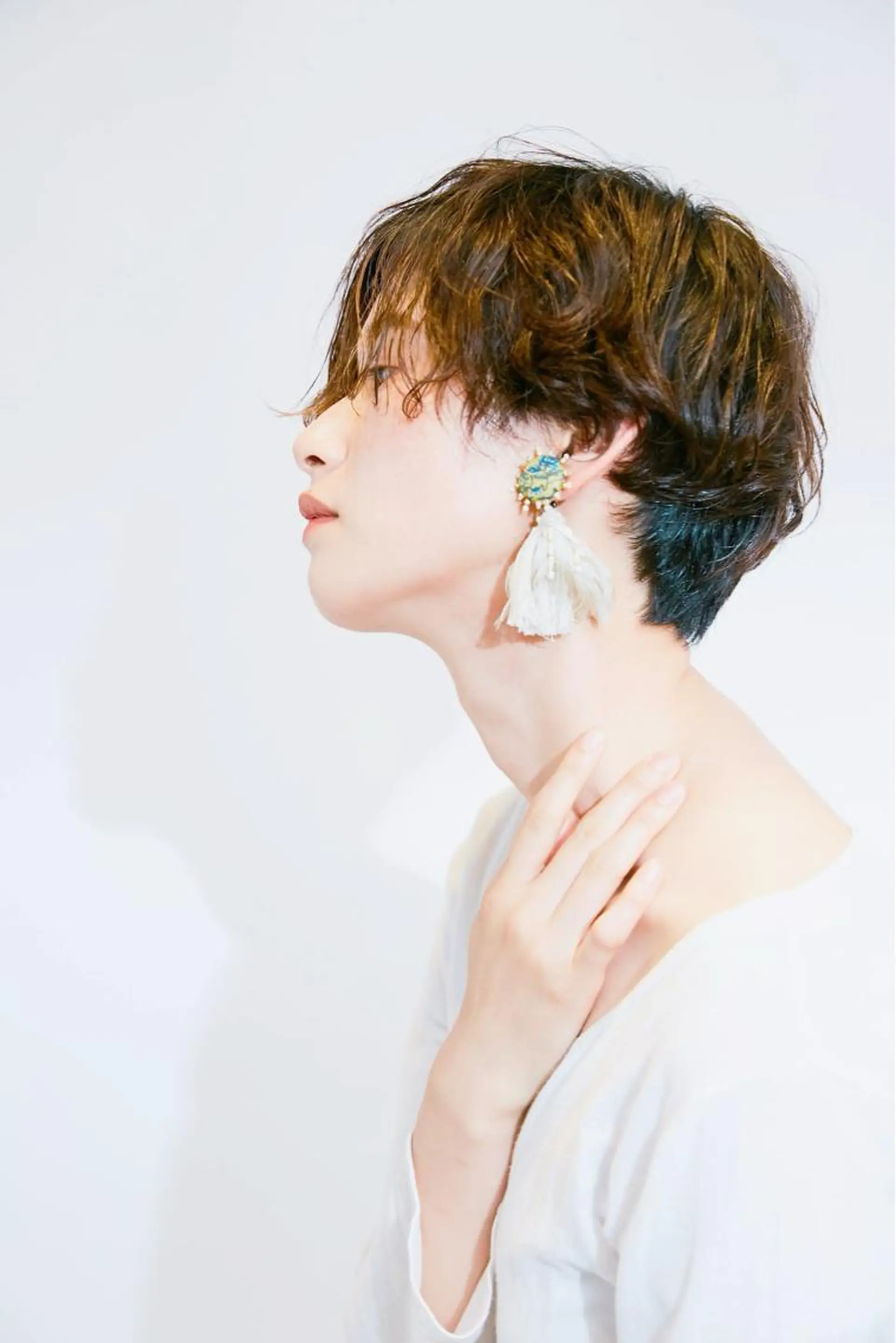 ショート カラー パーマ カット ヘアカラー トリートメント la fith所属・rico_by ヘアとアイブロウのヘアスタイル