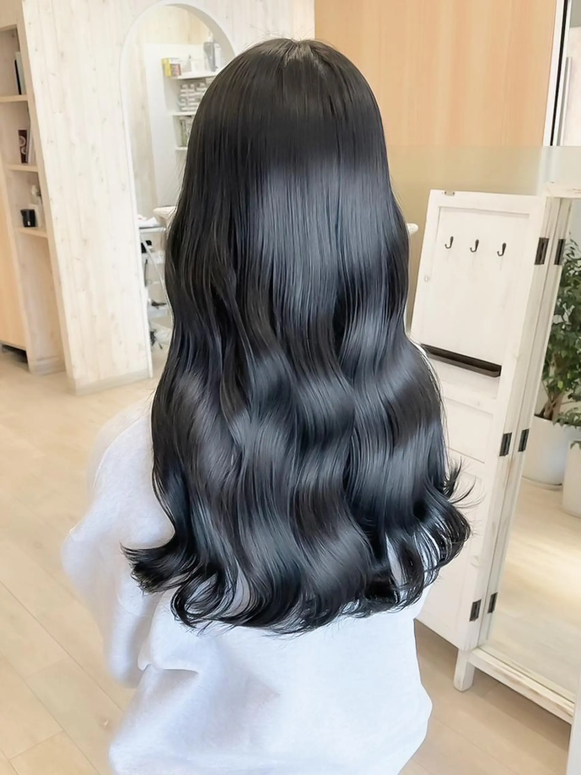 カラー ロング 髪質改善 カット ヘアカラー トリートメント 永岡 はるのヘアスタイル