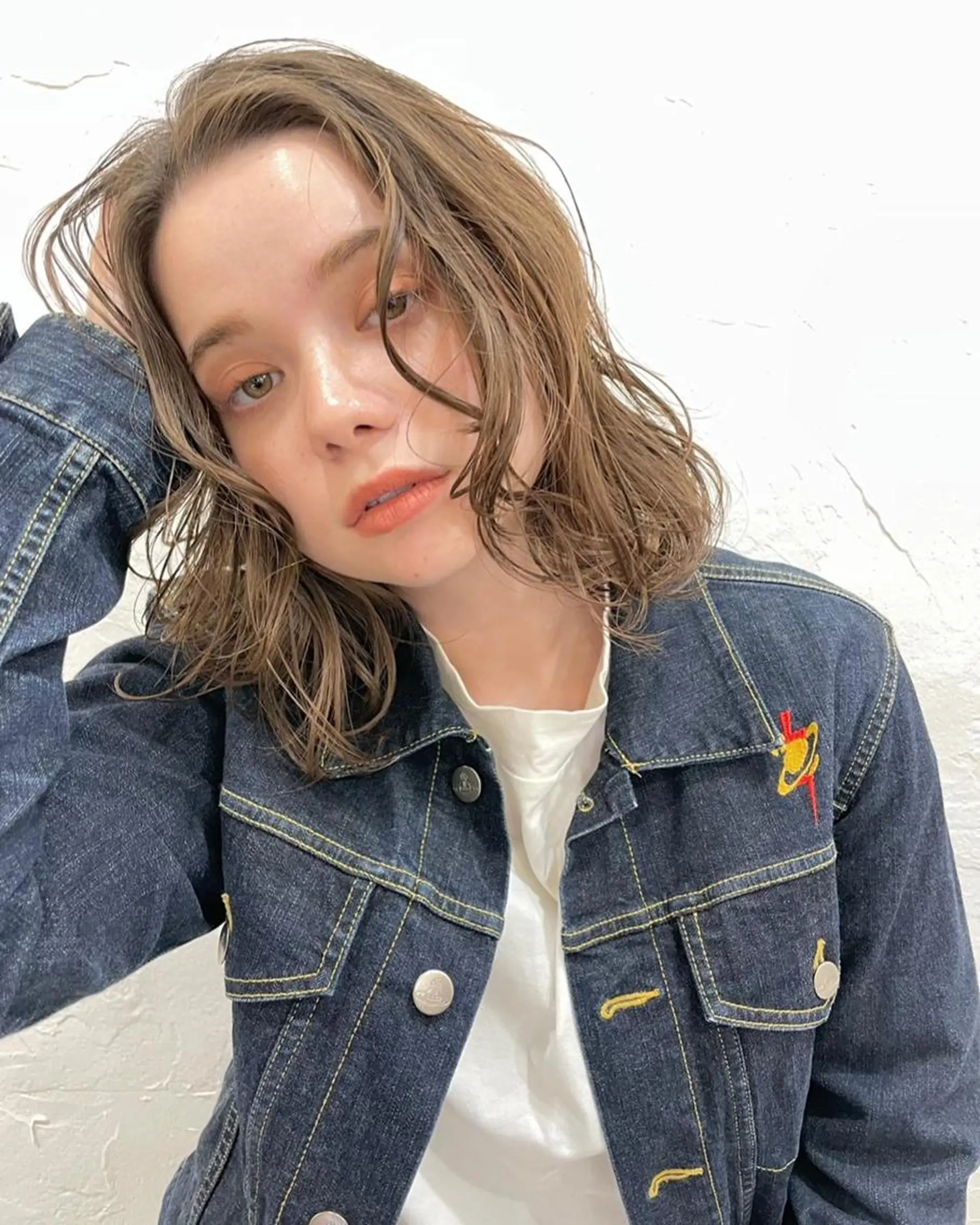 ショート カラー パーマ 切りっぱなしボブ 前下がりボブ ショートボブ 黒髪 ボブ 銀座No.1髪質改善 縮毛矯正/本木のヘアスタイル