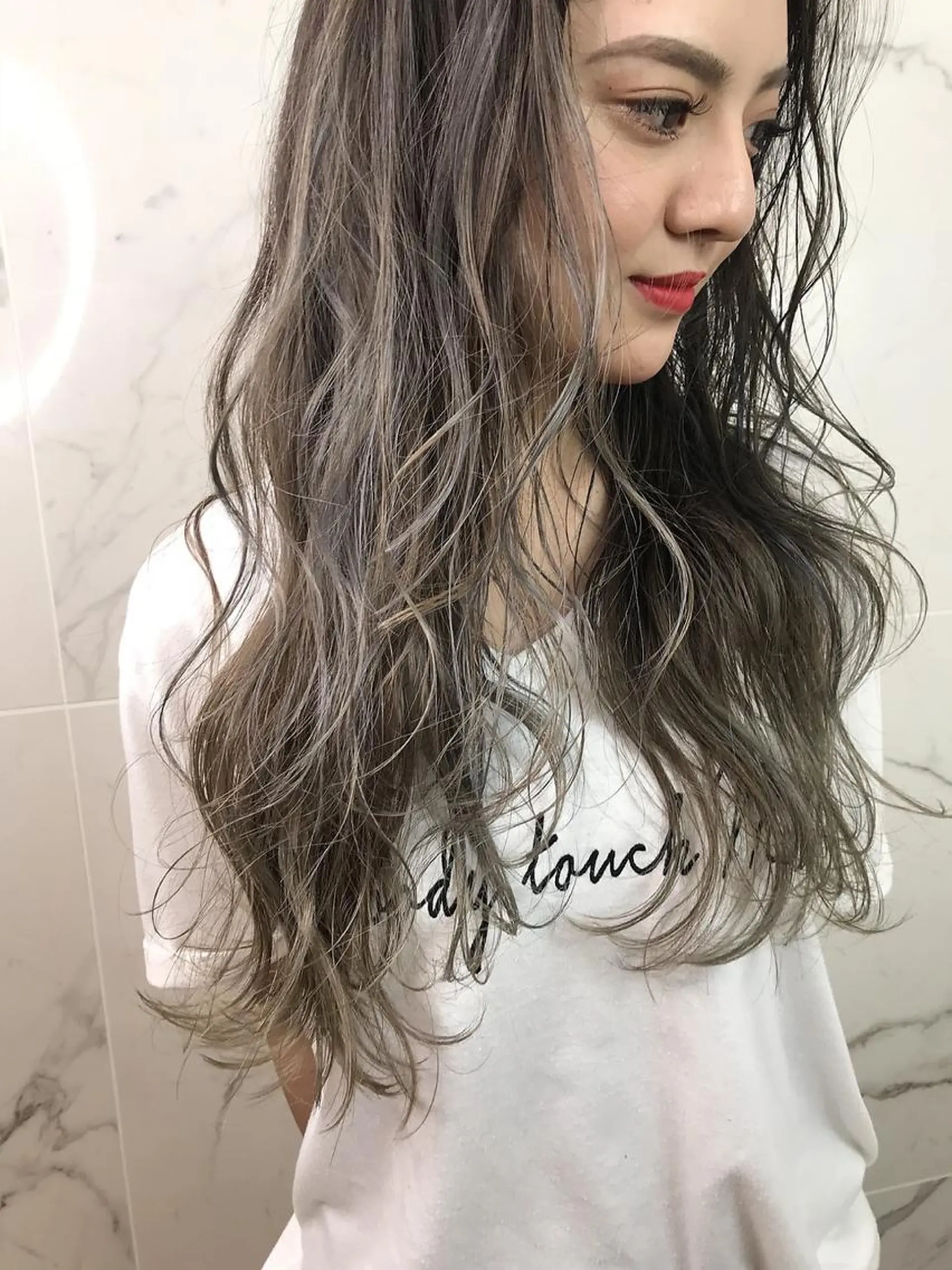 ロング カラー 髪質改善IENA店長 小泉拓のヘアスタイル