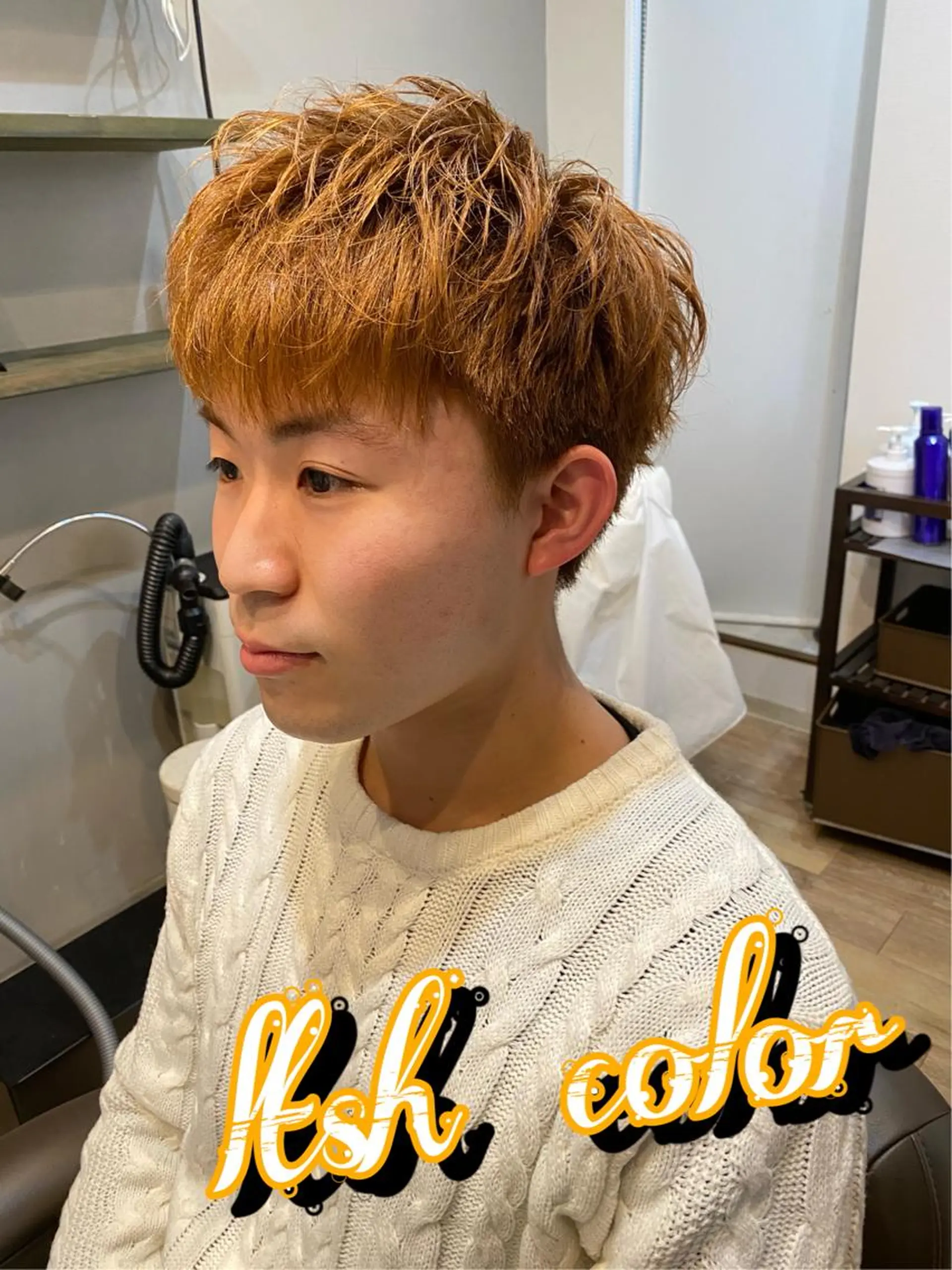 カラー メンズ RIRŪA所属・プルシールエクステ ちゃきのヘアスタイル