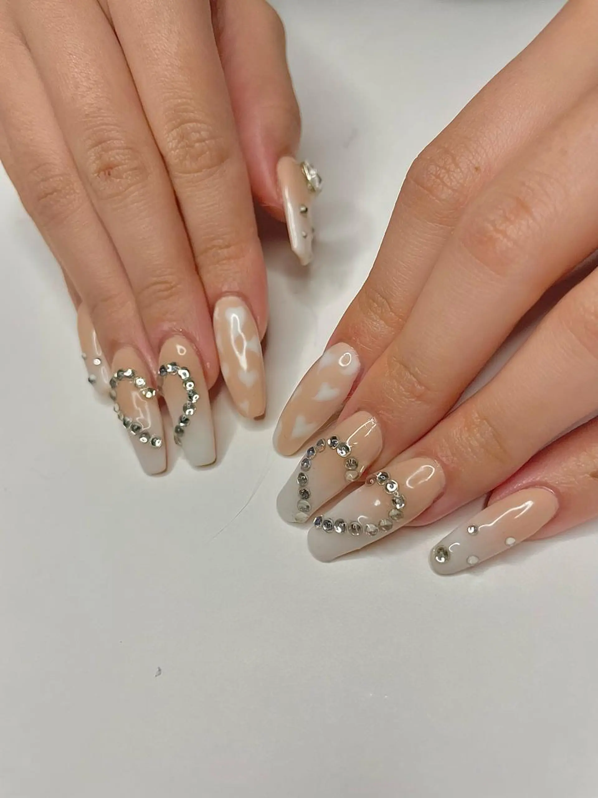 ネイル 長さ出し フラッシュネイル 氷ネイル・うるうるネイル マグネットネイル 持ち込み Ri-e's nailのネイルデザイン