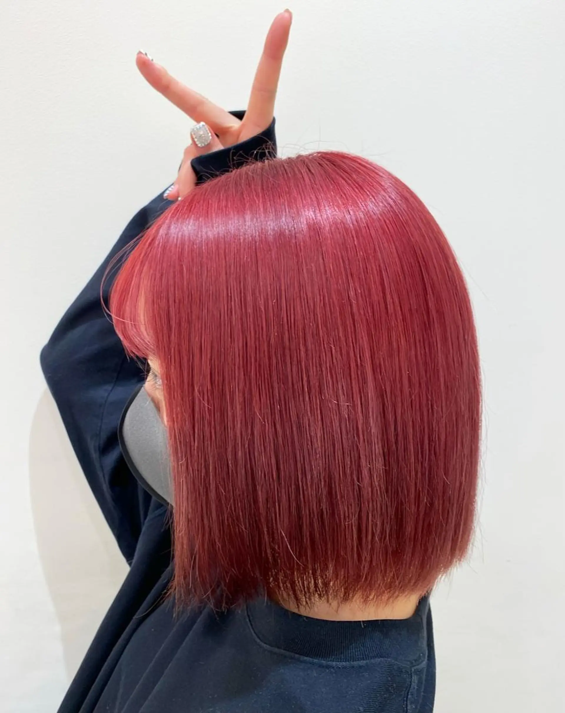 ミディアム カラー ヘアアレンジ 酸性縮毛矯正で作る 艶髪/渡邊祐子のヘアスタイル