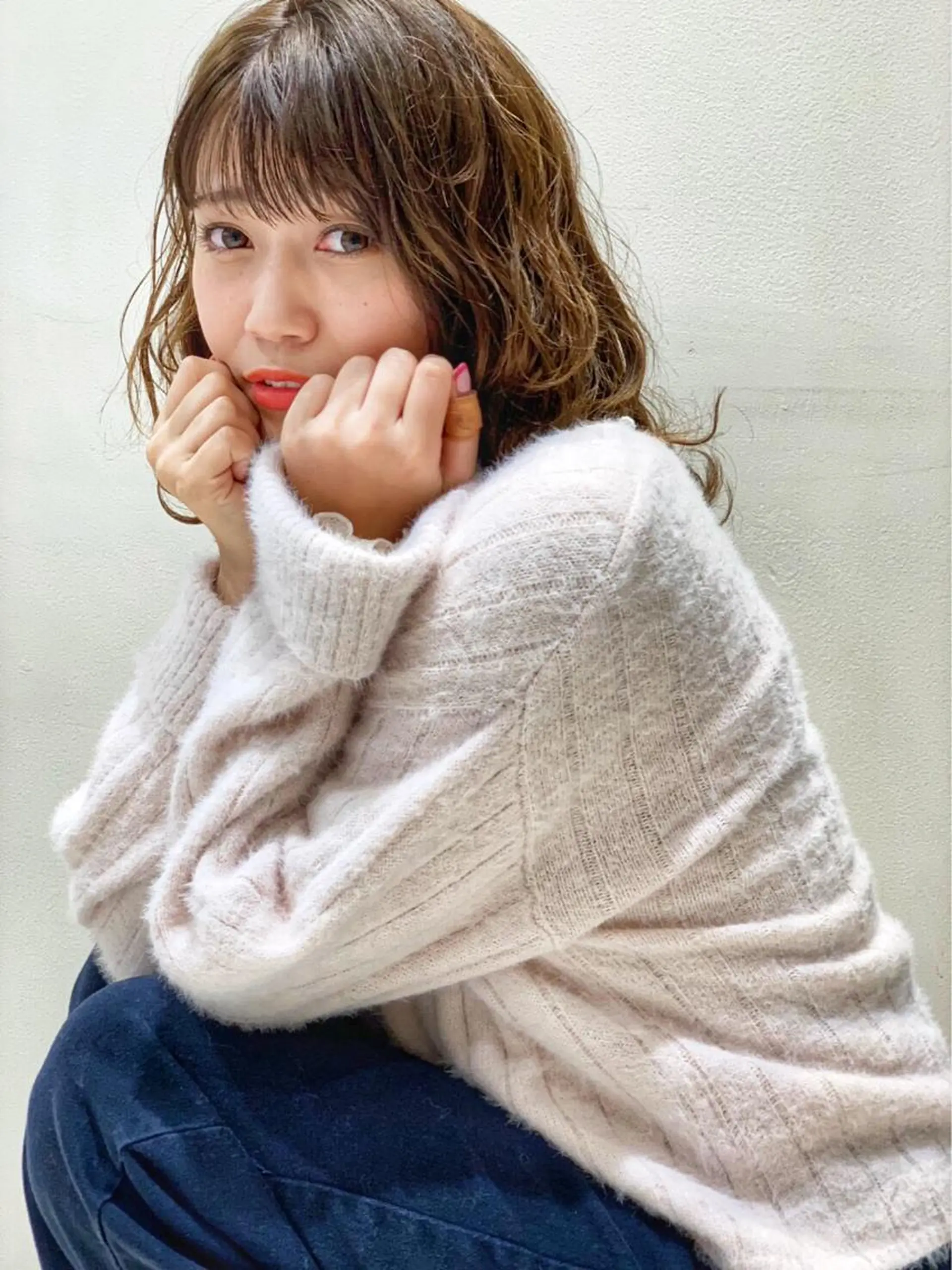 ミディアム ヘアカラー トリートメント エリア人気No.1 美容室Ash西船橋のヘアスタイル