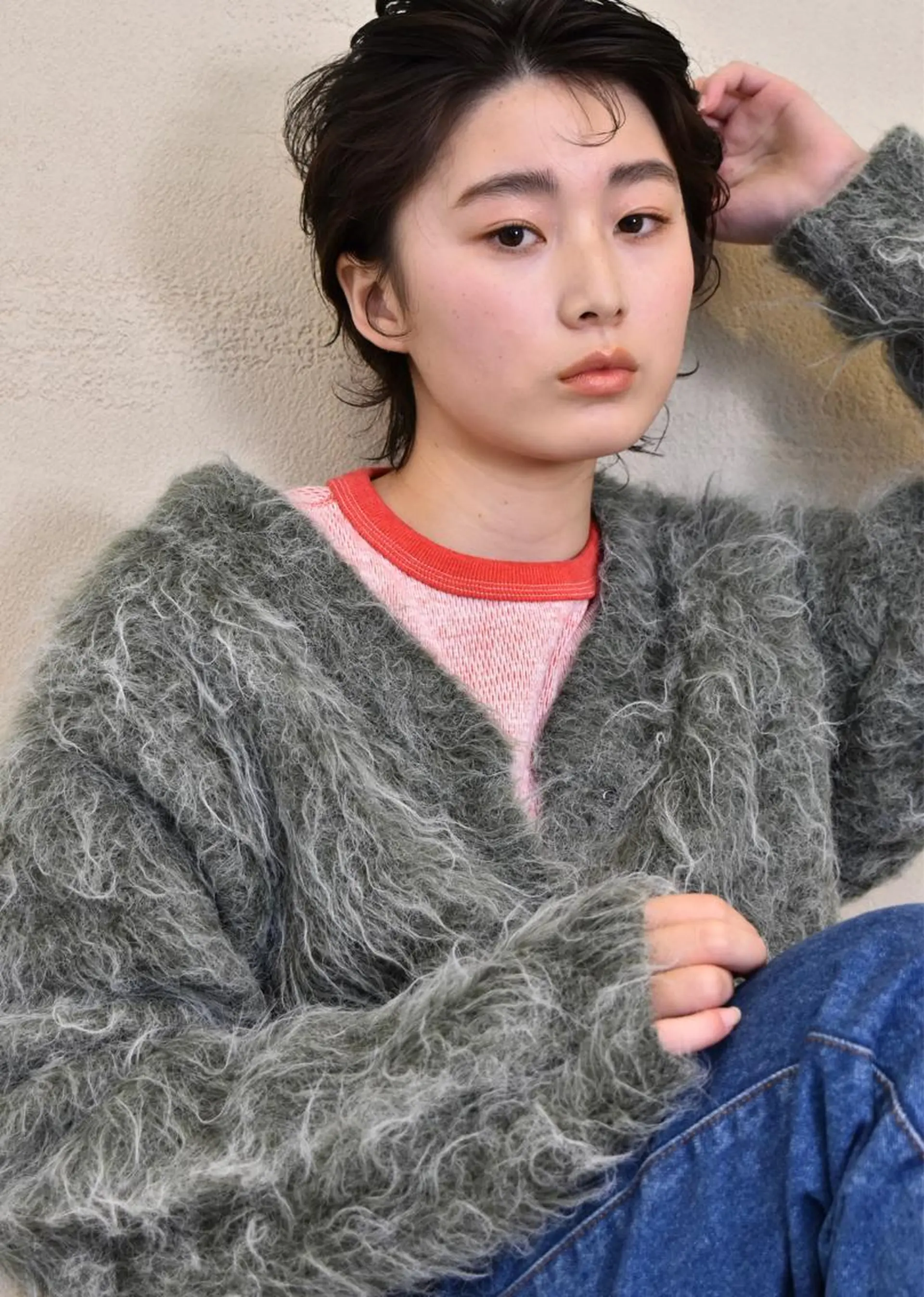 ショート カラー ヘアアレンジ ショートヘア ウルフカット AND THE BRICKS所属・AND THE BRICKS北川珠紀の眉毛・アイブロウイメージ