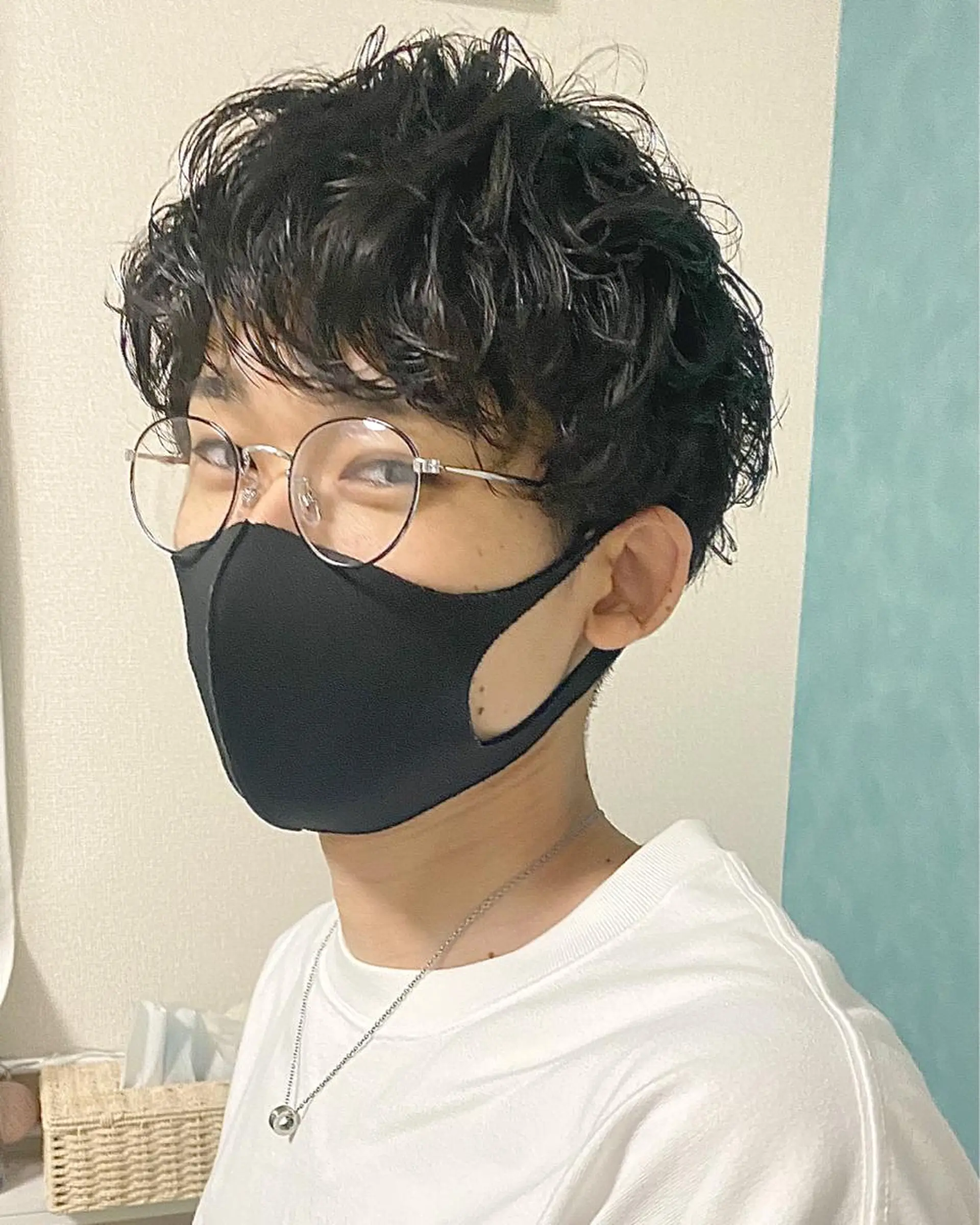 パーマ メンズ カット パーマ すぎもと さき⚡️ 朝ラク・*パーマのヘアスタイル