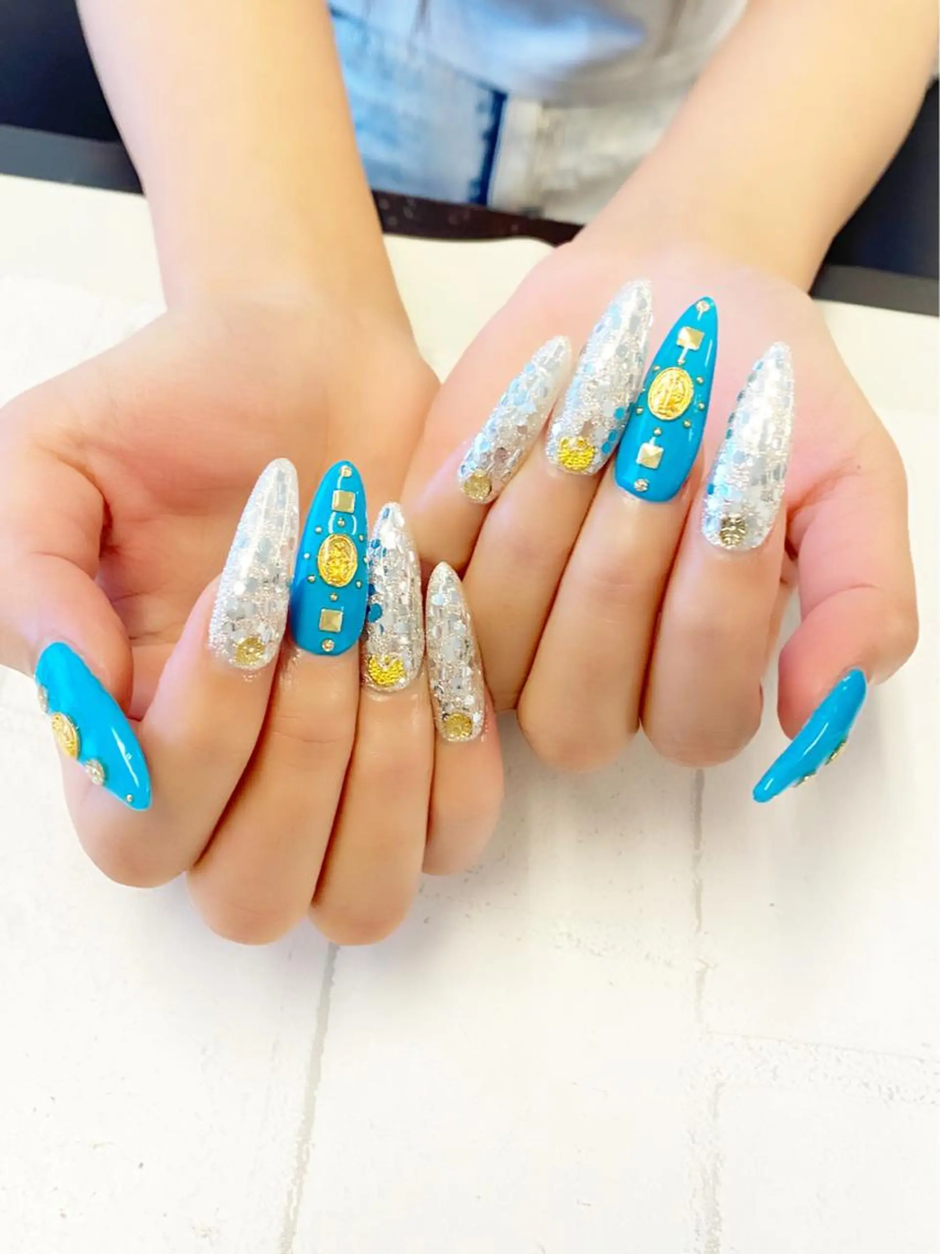 カラー ネイル ジェルネイル ロングネイル スカルプネイル KIREIE NAILSのネイルデザイン