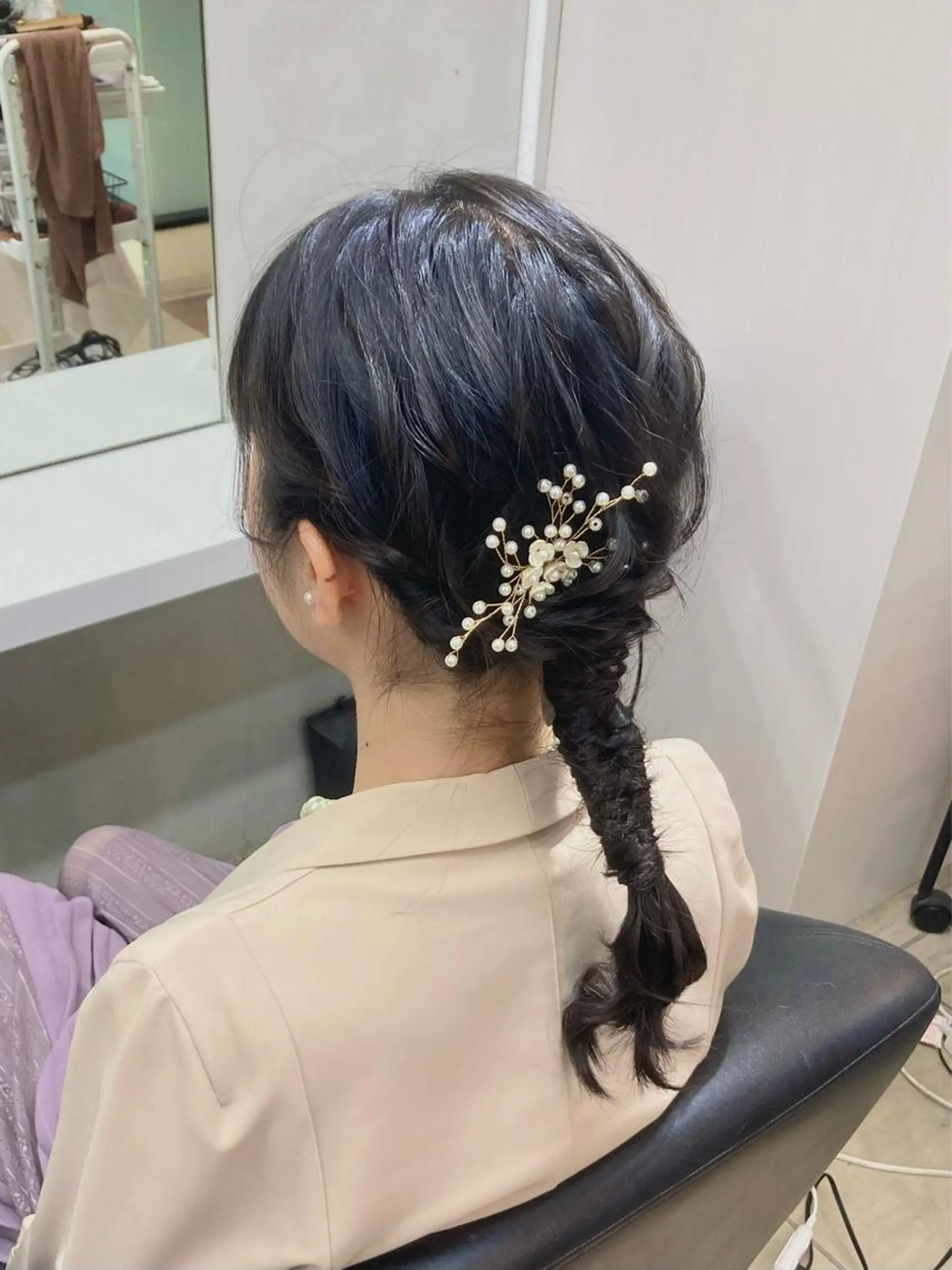 セミロング ヘアアレンジ ヘアセット/エクステ cocoro🐹🎀のヘアスタイル