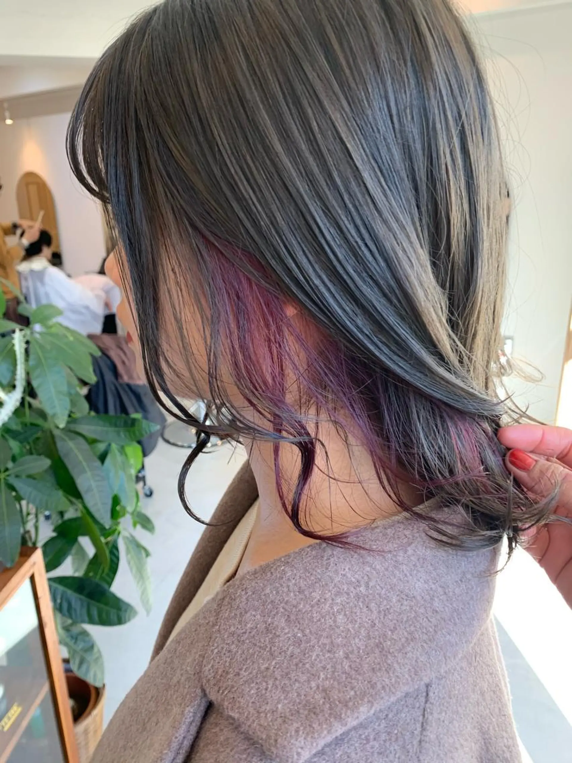 ミディアム カラー インナーカラー misch by urban所属・名駅🦢大人艶カラー 🪽カミヤアカネのヘアスタイル