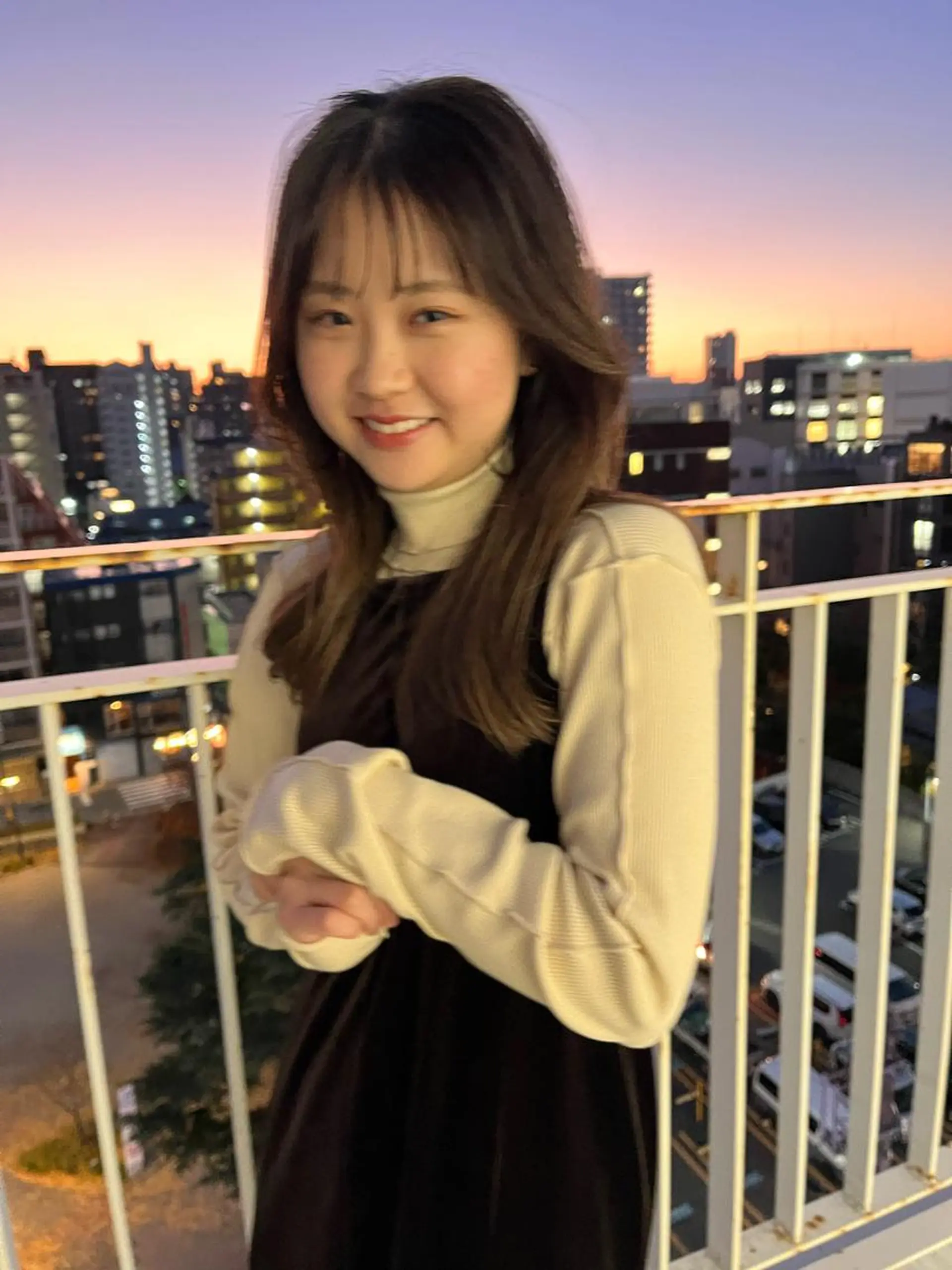 セミロング カラー ヘアアレンジ umu.［韓国ヘア /レイヤーカット］のヘアスタイル