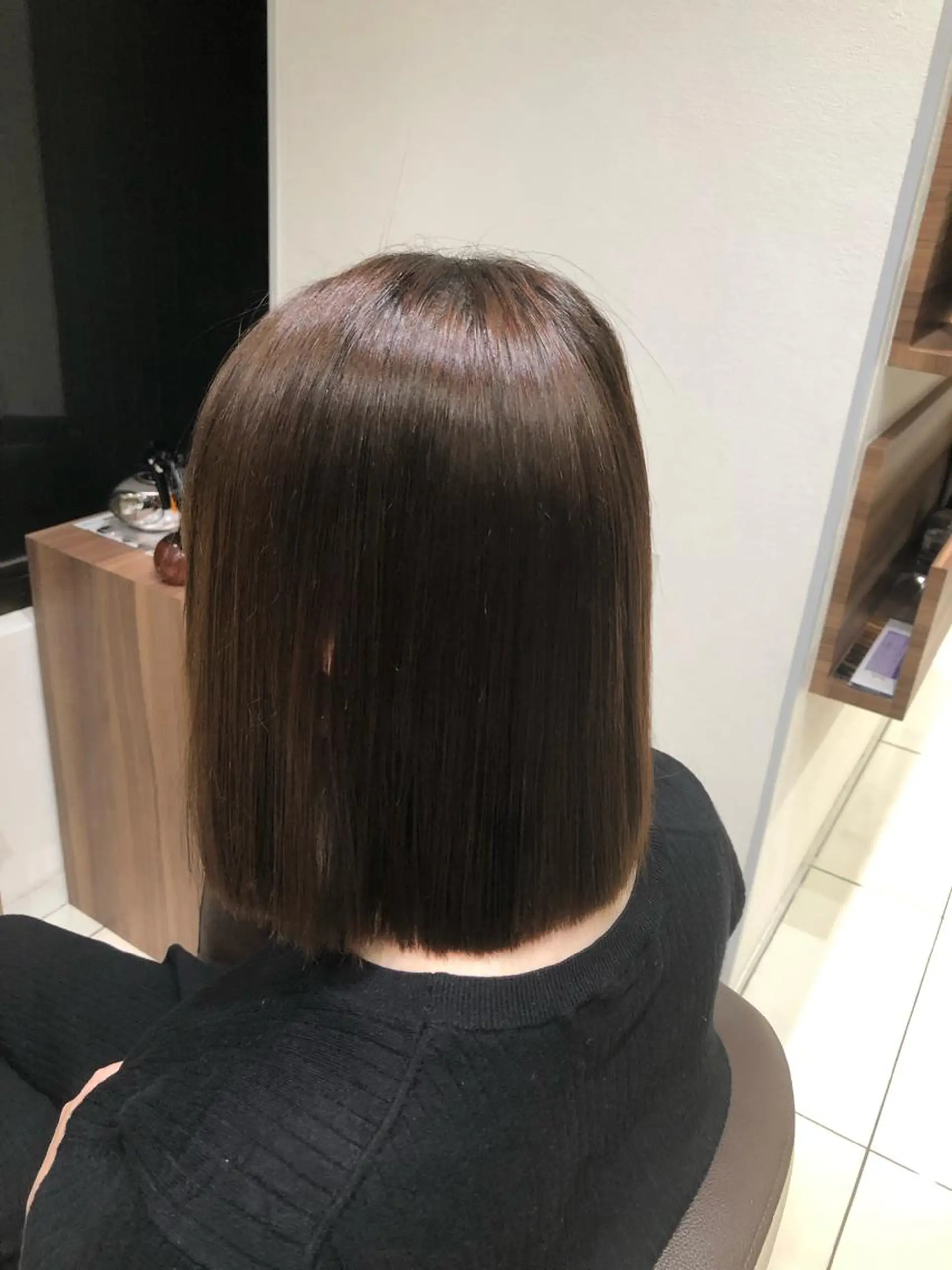 ミディアム パーマ little広島所属・【縮毛矯正】 予約リクエストのみ可のヘアスタイル