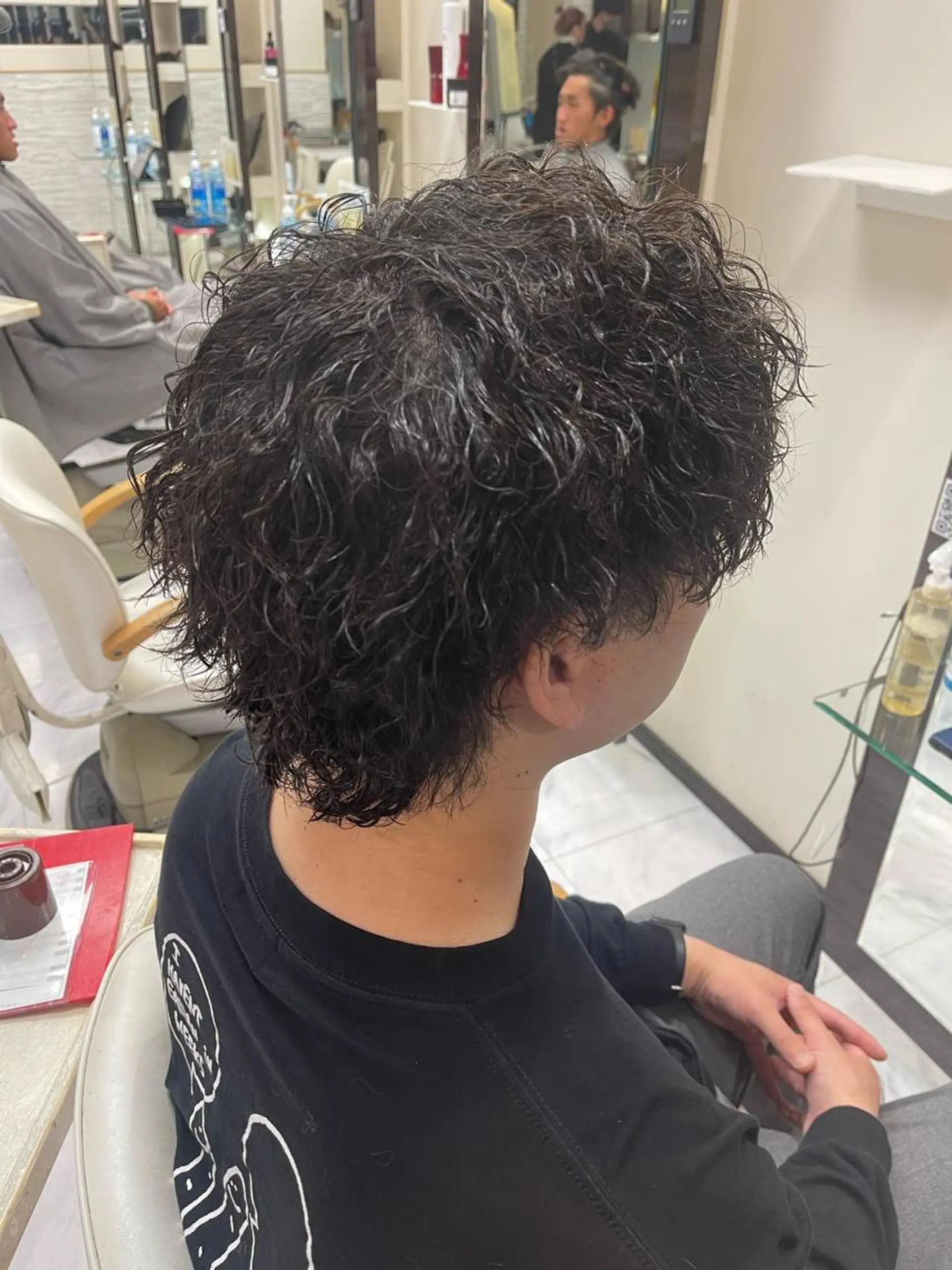 ショート パーマ メンズ メンズパーマ カット パーマ トリートメント ❄️メンズカット 落合諒❄️のヘアスタイル