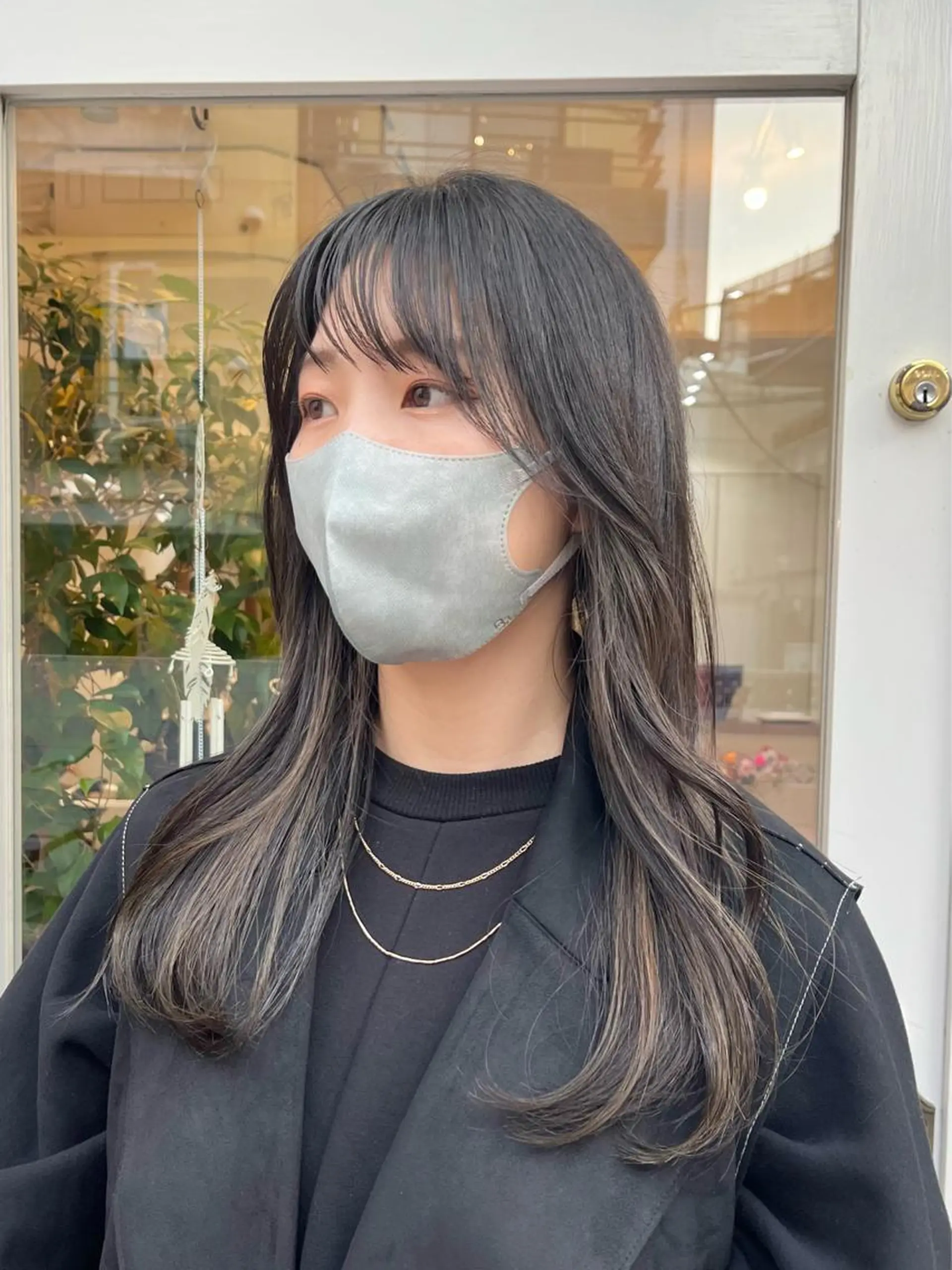 ロング カラー アッシュ アッシュグレー アッシュグレージュ グレージュ ミルクティーグレージュ 髪質改善カラー☆ ヘアアレンジmiyuのヘアスタイル