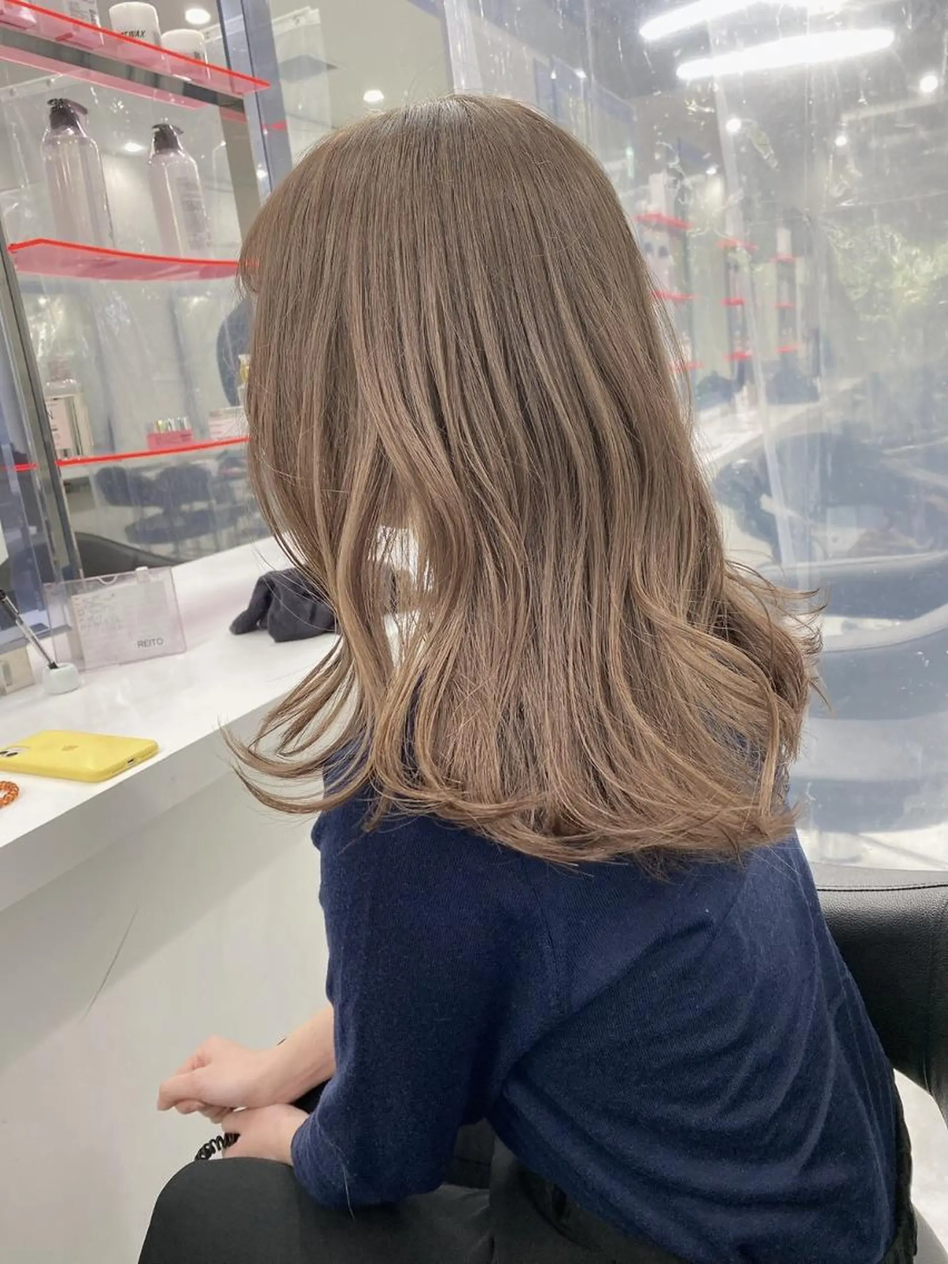 カラー ミディアム ベージュ‎/ダブルカ ラー/RINKA🎀のヘアスタイル