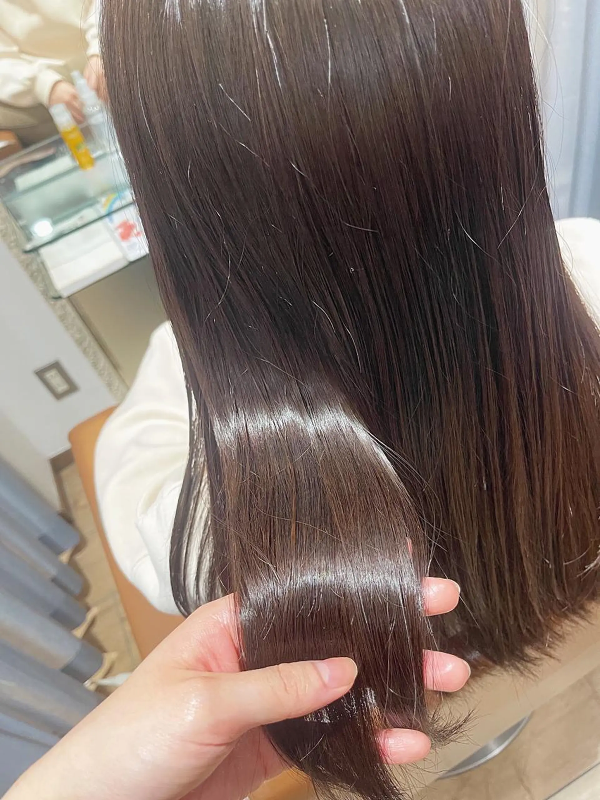 ロング トリートメント 酸熱トリートメント カット 縮毛矯正 🫧髪質改善艶カラー _マエダ 🫧のヘアスタイル