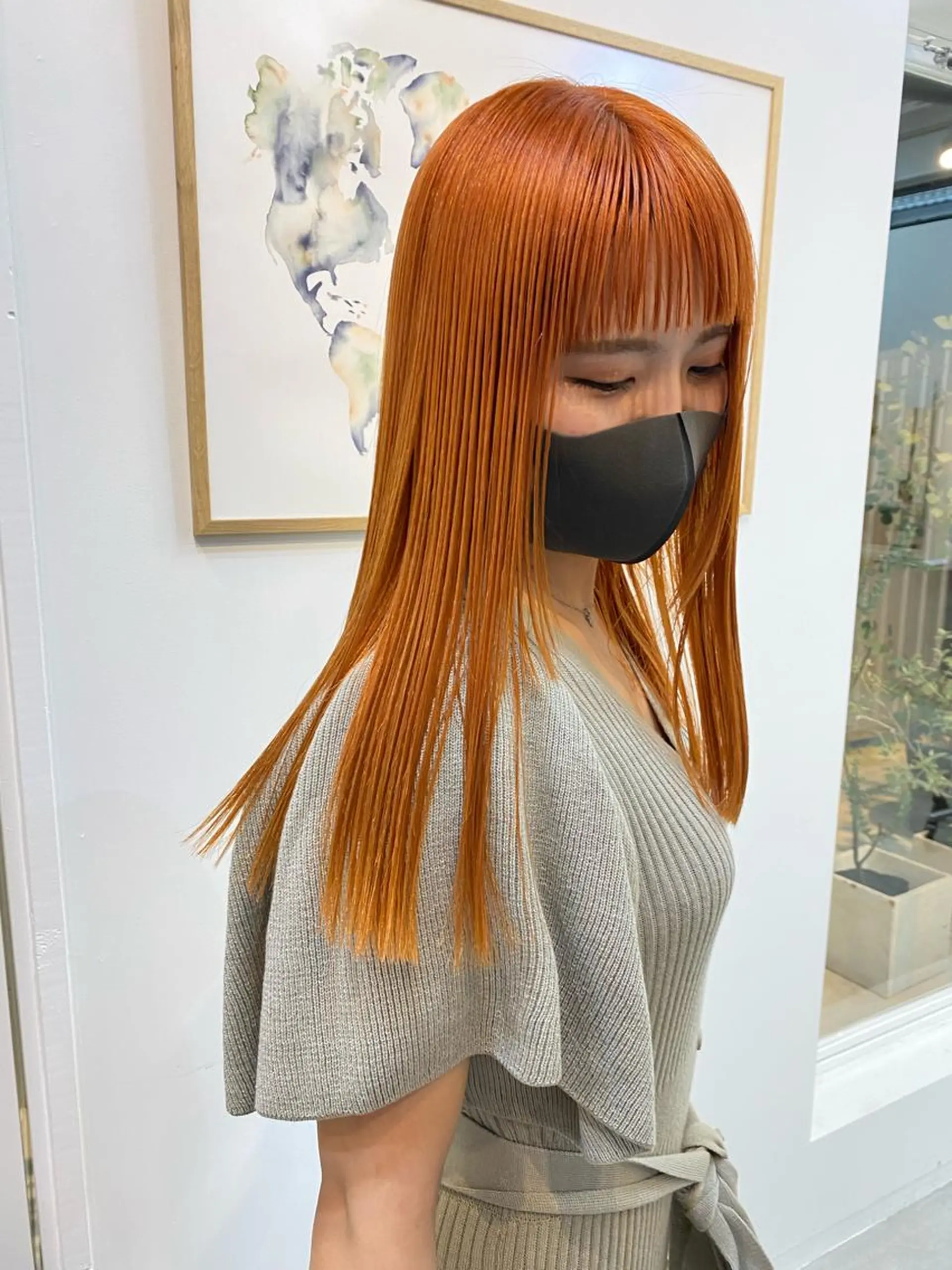 カラー オレンジ ヘアカラー HAZEL所属・大山 茶子のヘアスタイル
