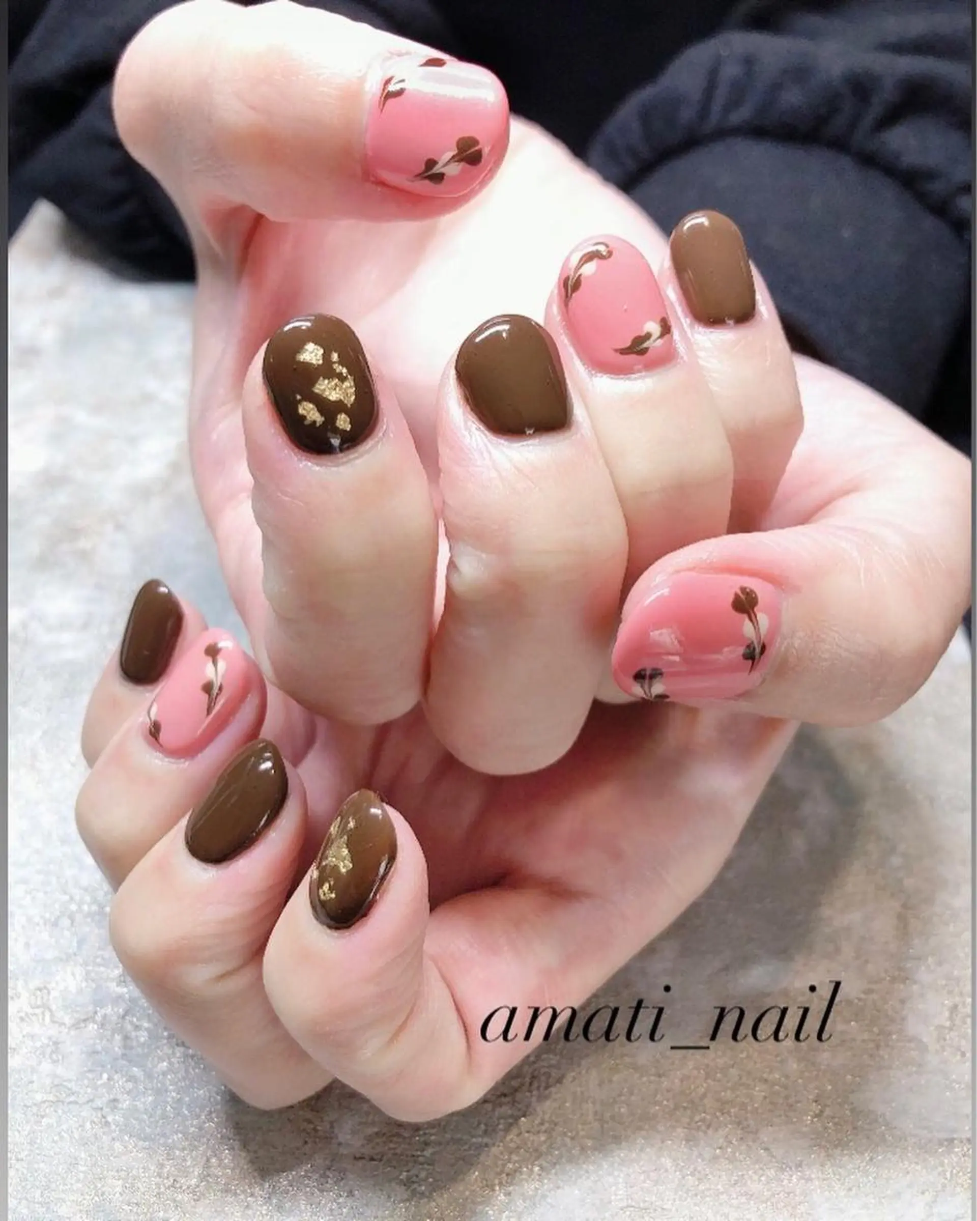 ネイル アートネイル ワンカラーネイル ピンク シンプルネイル ハンドネイル amati_nail TAKAKOのネイルデザイン