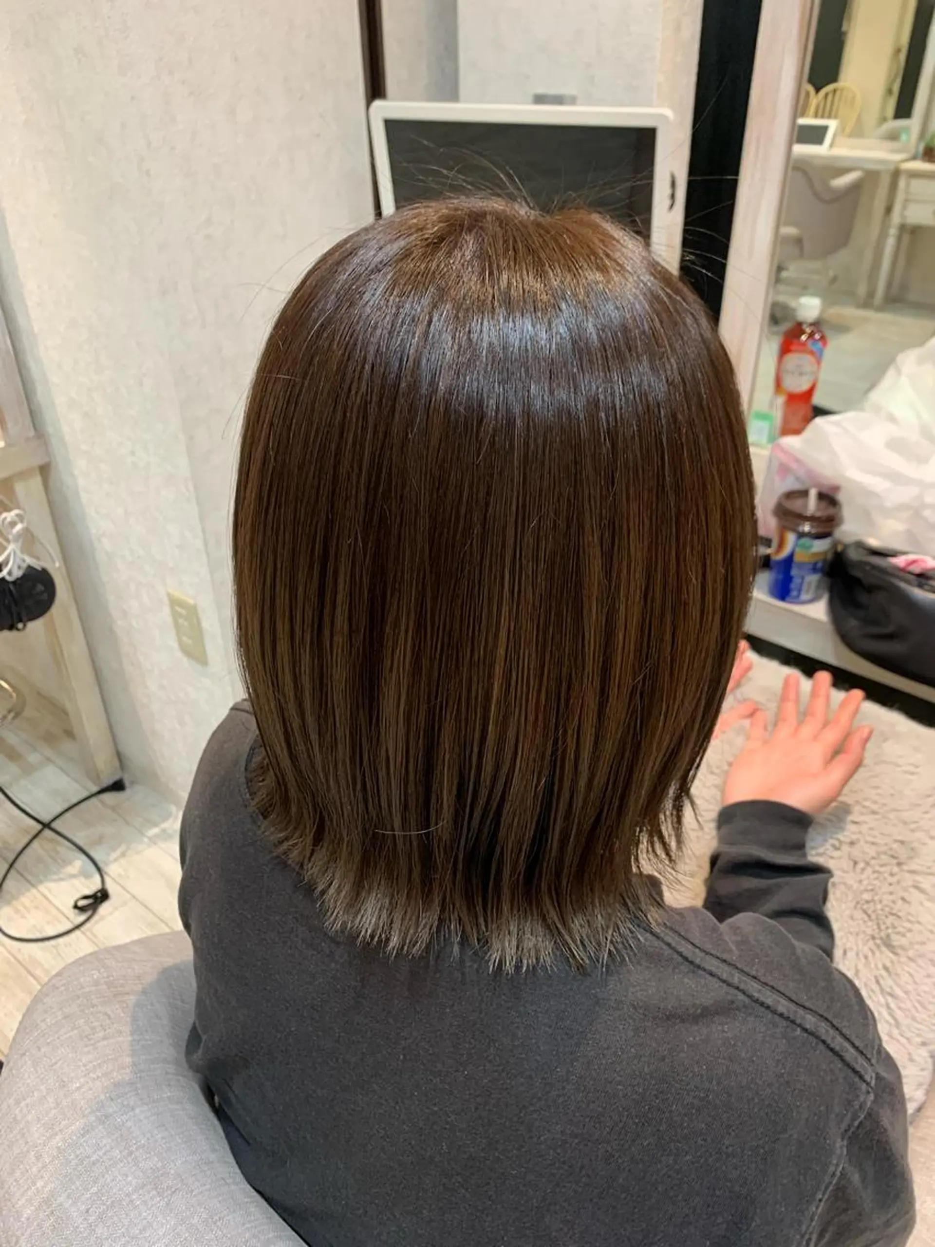 ショート パープルカラー ボブ if所属・大崎if ほりはるかのヘアスタイル