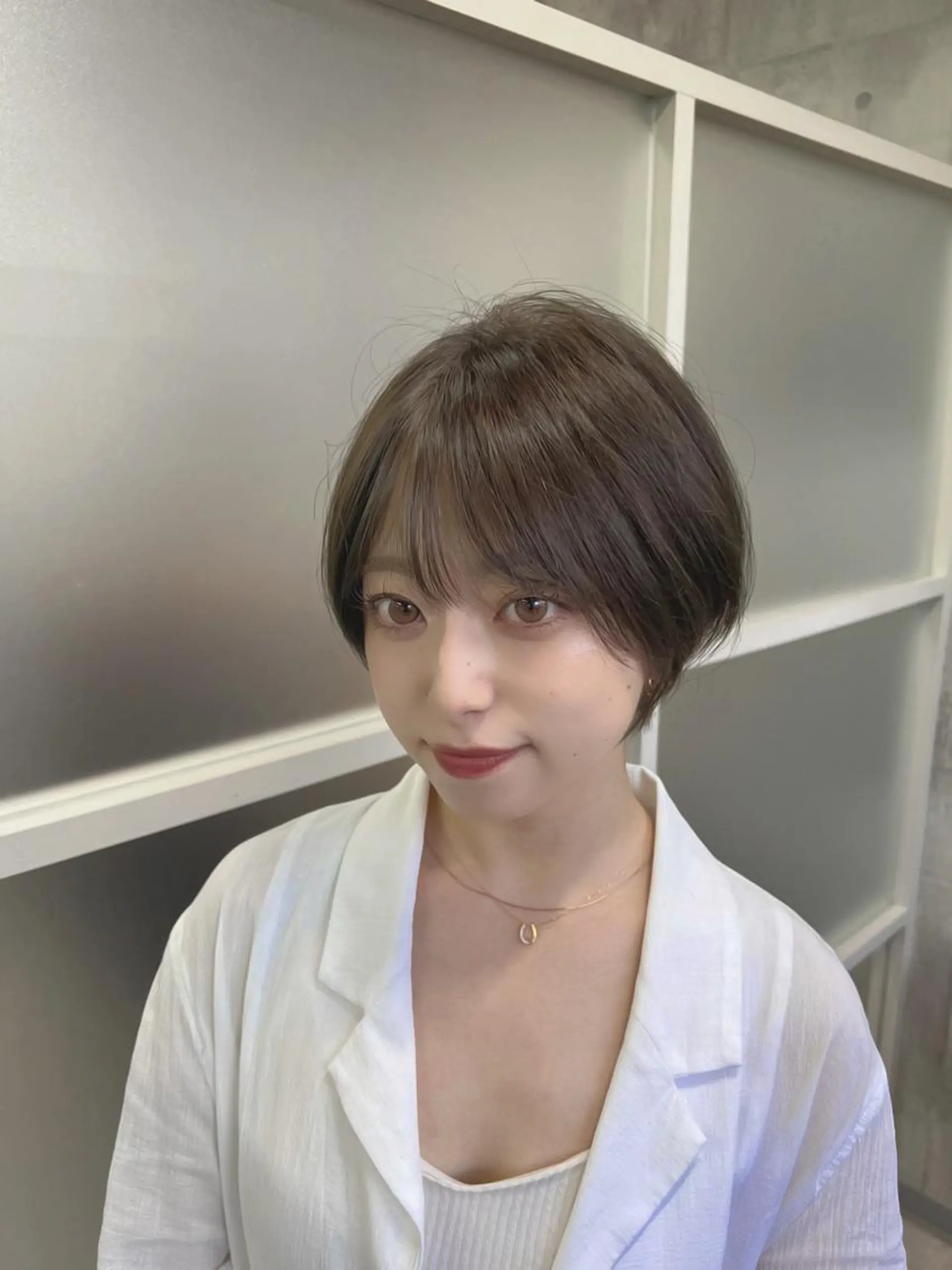 ショート カラー カット トリートメント newi ナカノのヘアスタイル