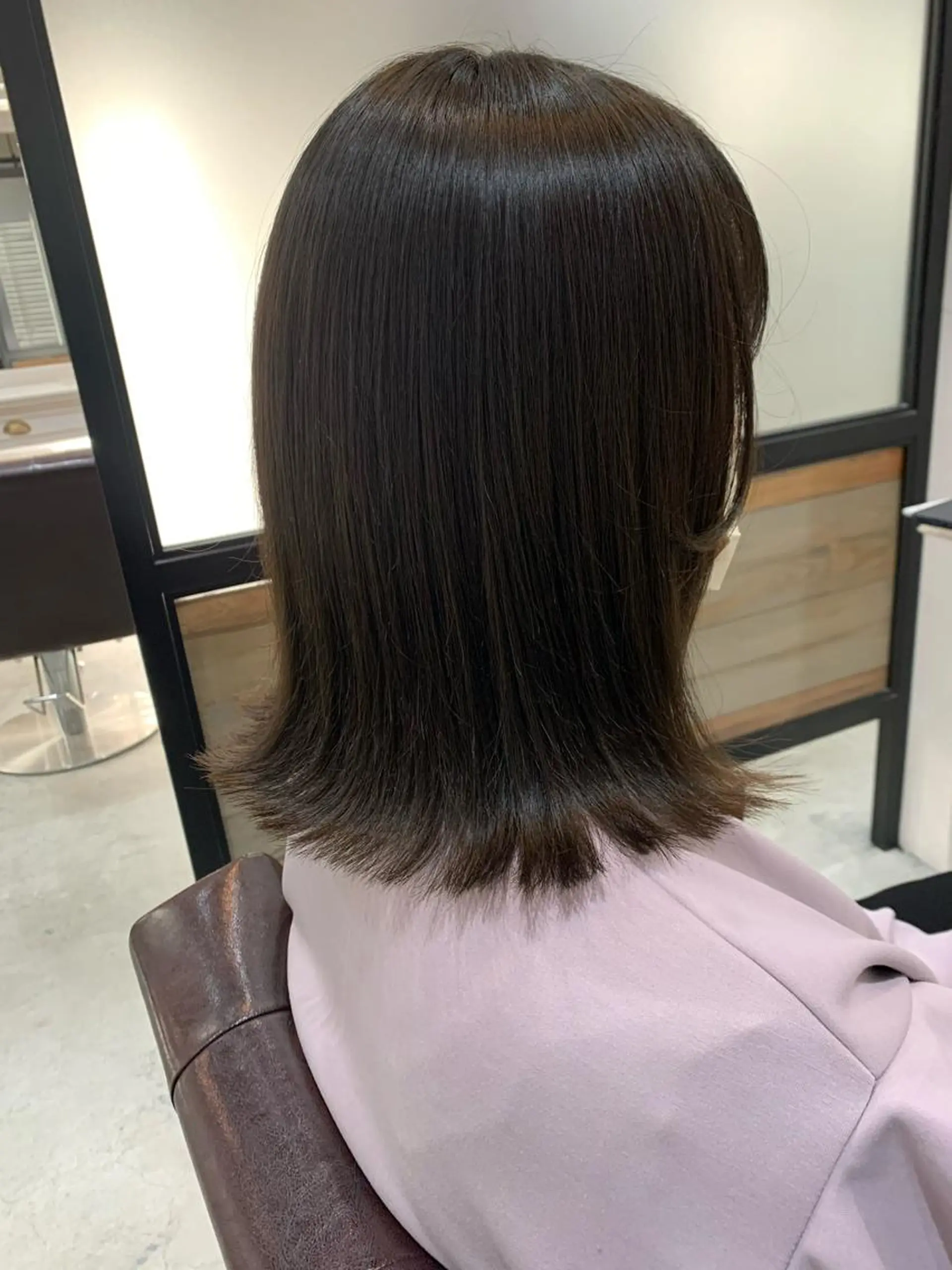 ミディアム カラー ヘアアレンジ カット ヘアカラー トリートメント kei/透明感カラー /ベージュ/髪質改善のヘアスタイル