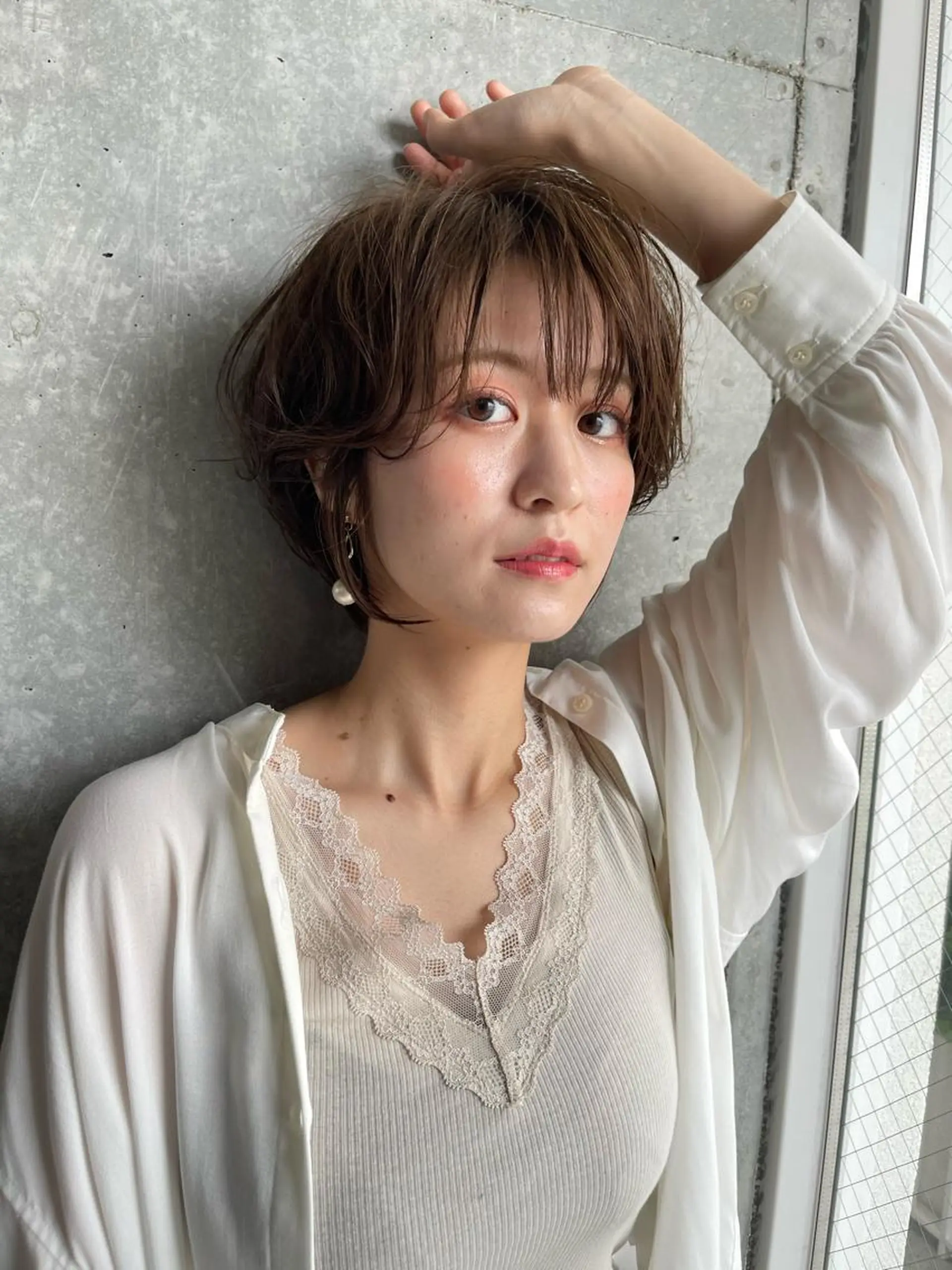 ショート アッシュ パーマ指名1位✨ 針尾　完のヘアスタイル