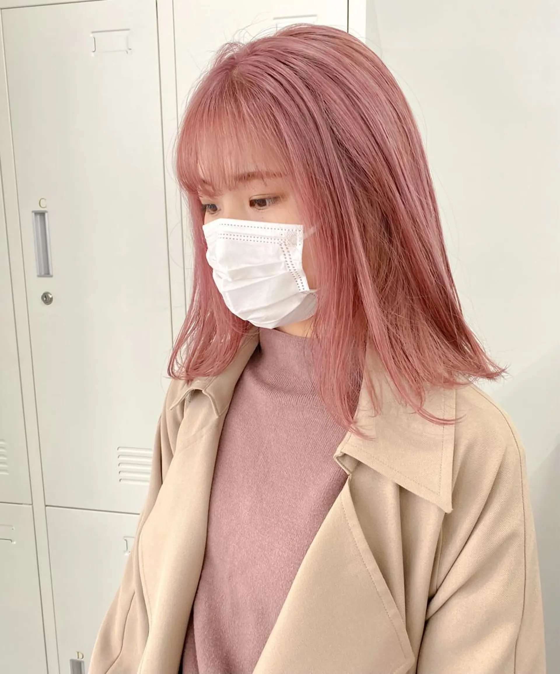 ミディアム カラー 似合わせハイトーン 🍯ayumi🍯のヘアスタイル