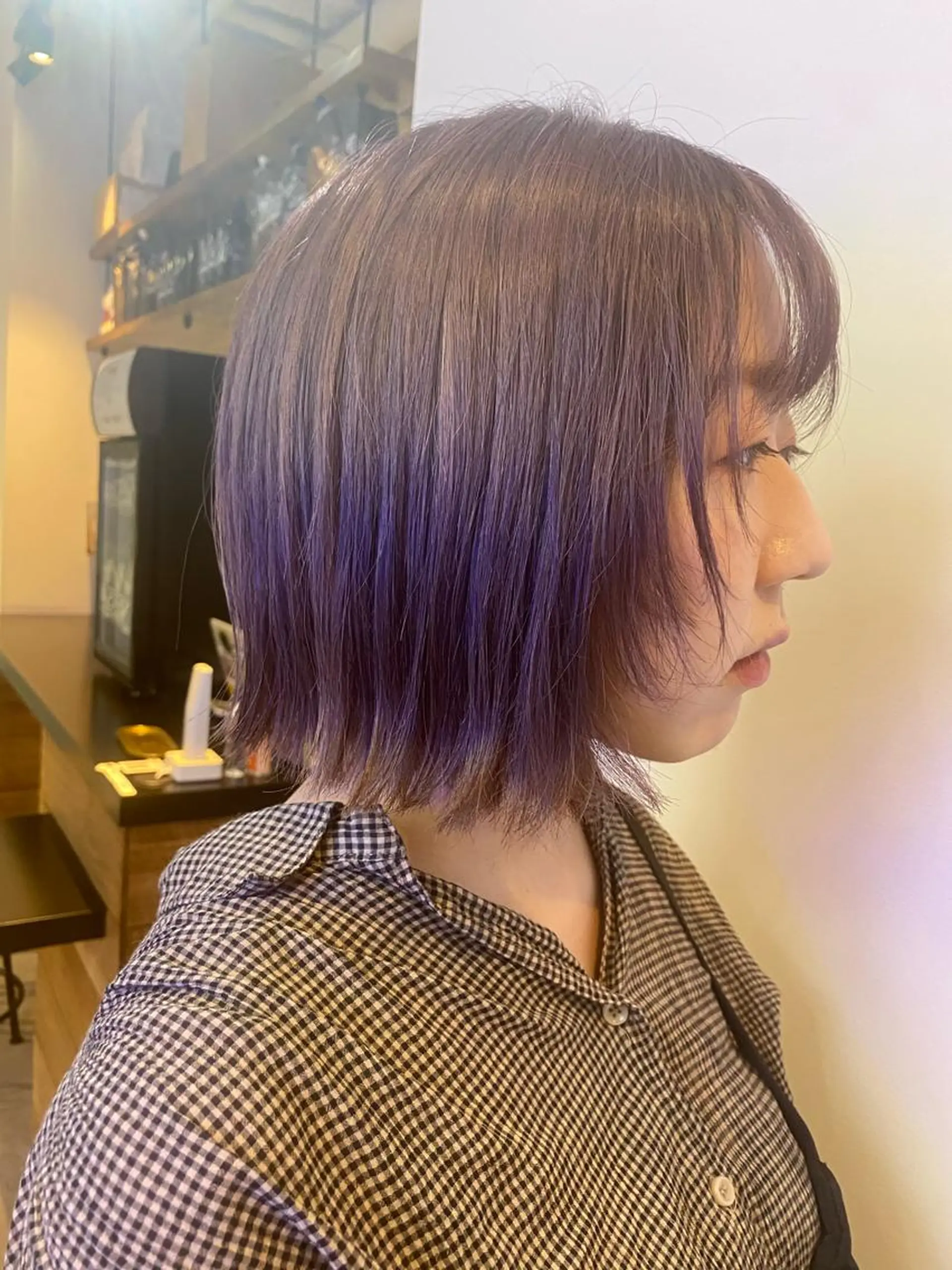 ショート カラー ベージュカラー ラベンダーカラー ラベンダーベージュ カット ヘアカラー トリートメント scene.池袋所属・scene. haraのヘアスタイル