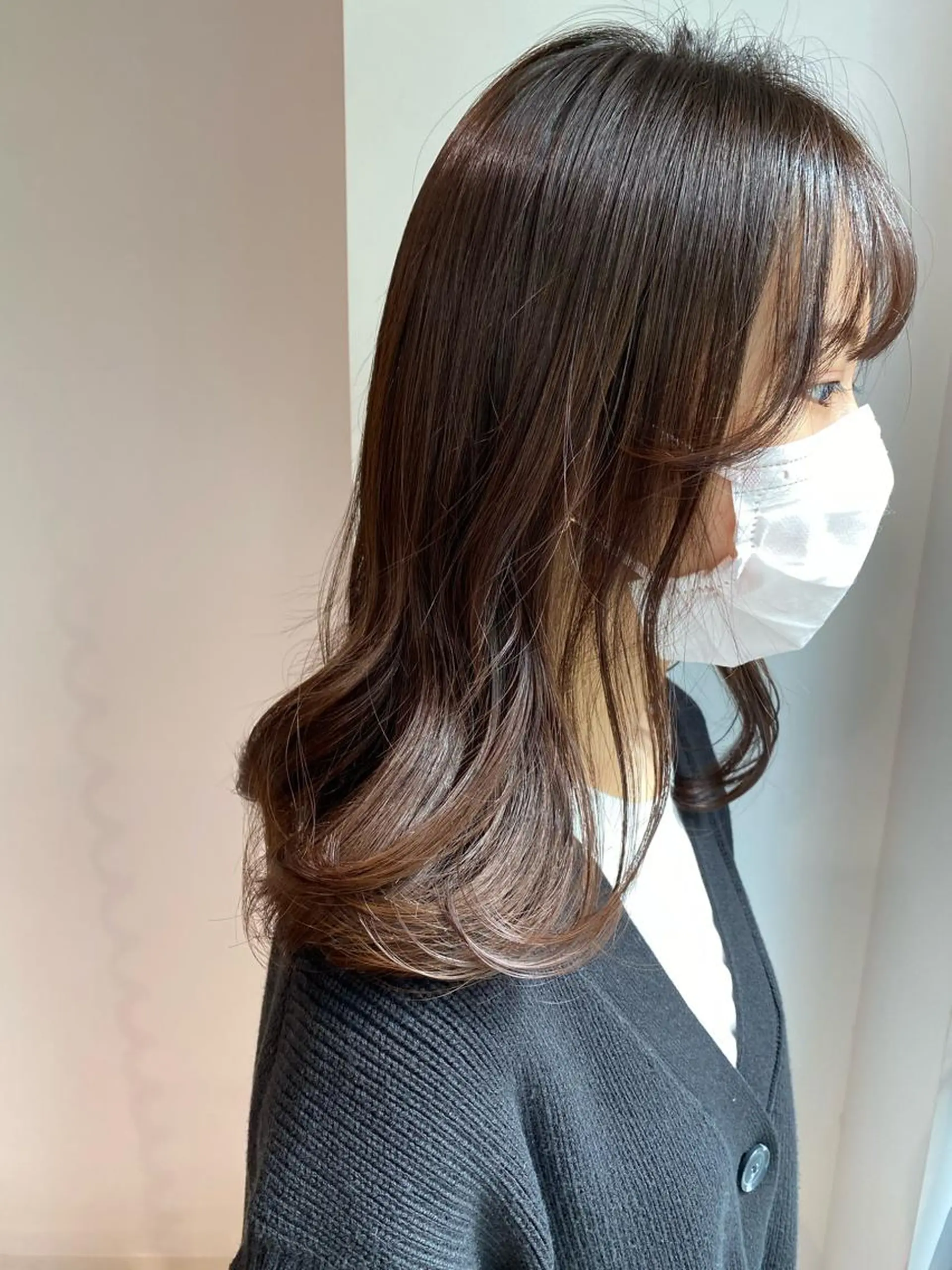 セミロング GO TODAY SHAiRE SALON 原宿Stella店所属・𓍯柔らかhair 𓍯 yukinoのヘアスタイル