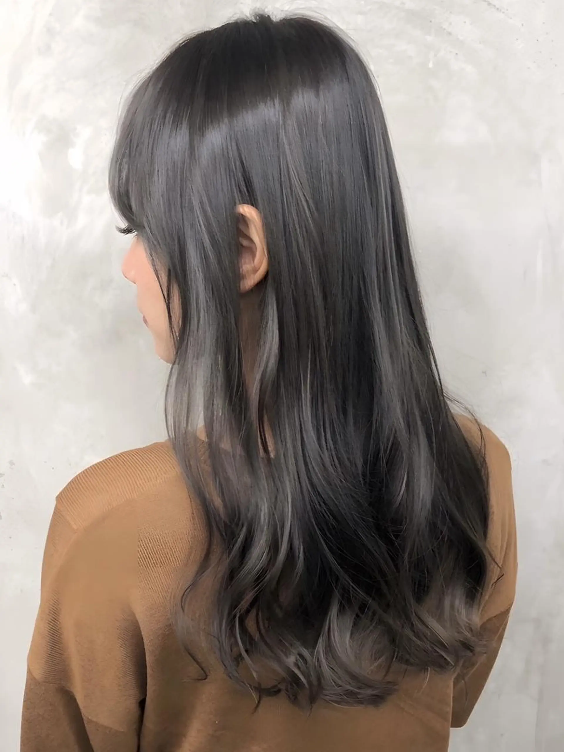 ロング カラー 韓国風レイヤー🗝要 暗透カラー📓吉祥寺のヘアスタイル