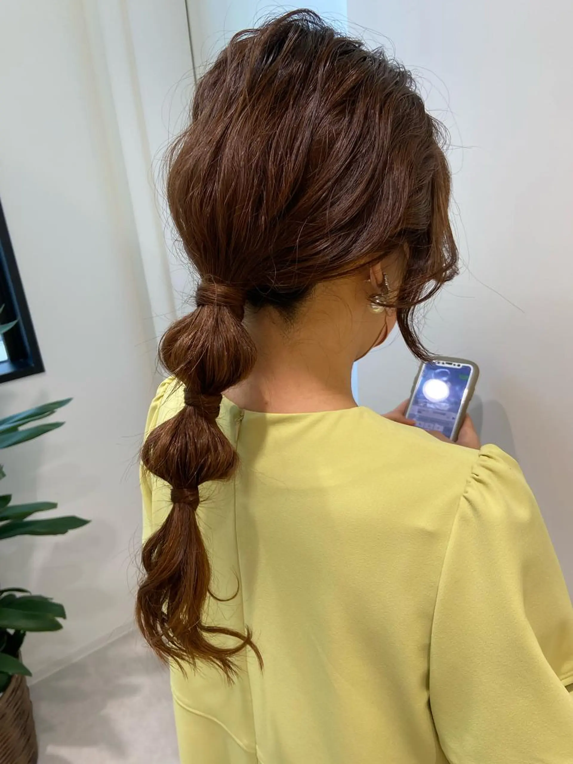 ヘアアレンジ マツザキ チナツのヘアスタイル