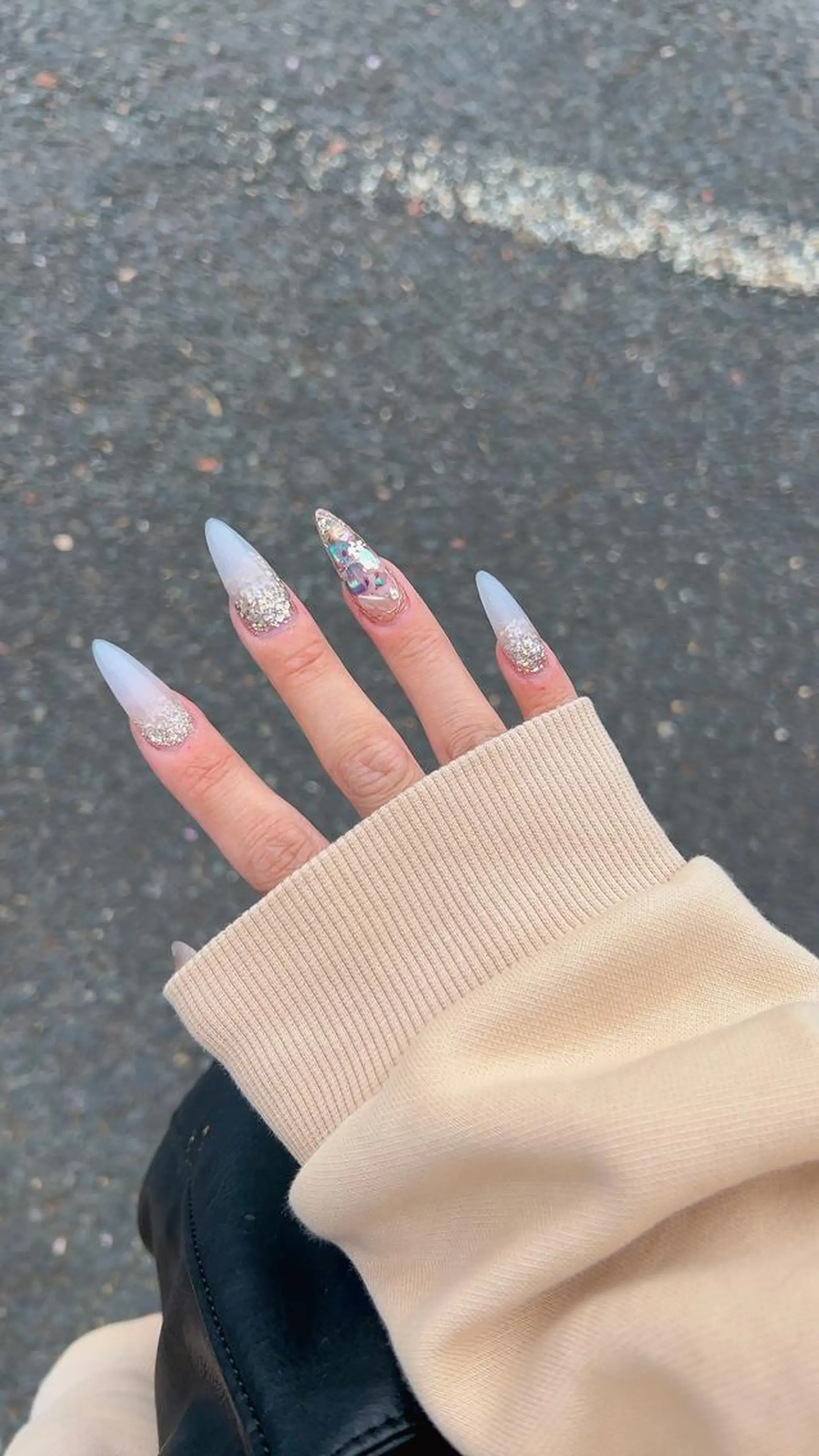 ネイル ラメ(グリッター) ラメグラデーション ハンドネイル Nail Room Ｒのネイルデザイン