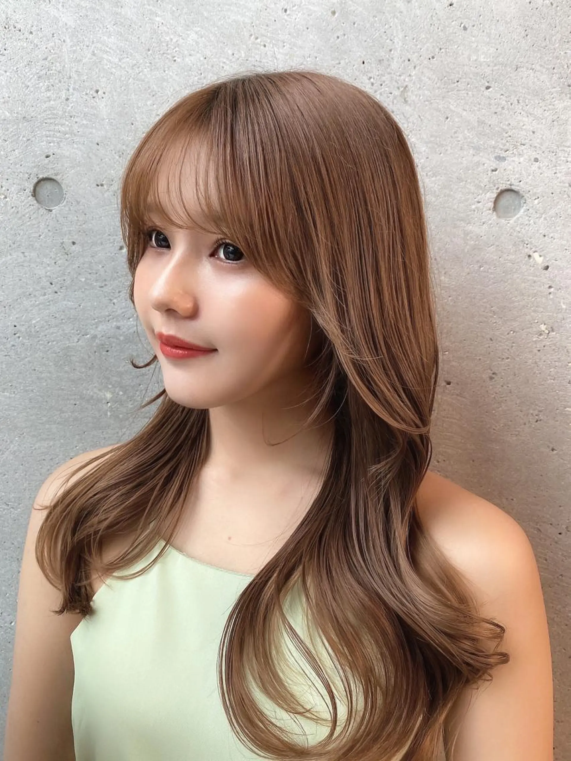 ロング カット 縮毛矯正 トリートメント SALOWIN原宿AROA店所属・顔まわり神カット✂︎ 齋藤雄大【表参道】のヘアスタイル