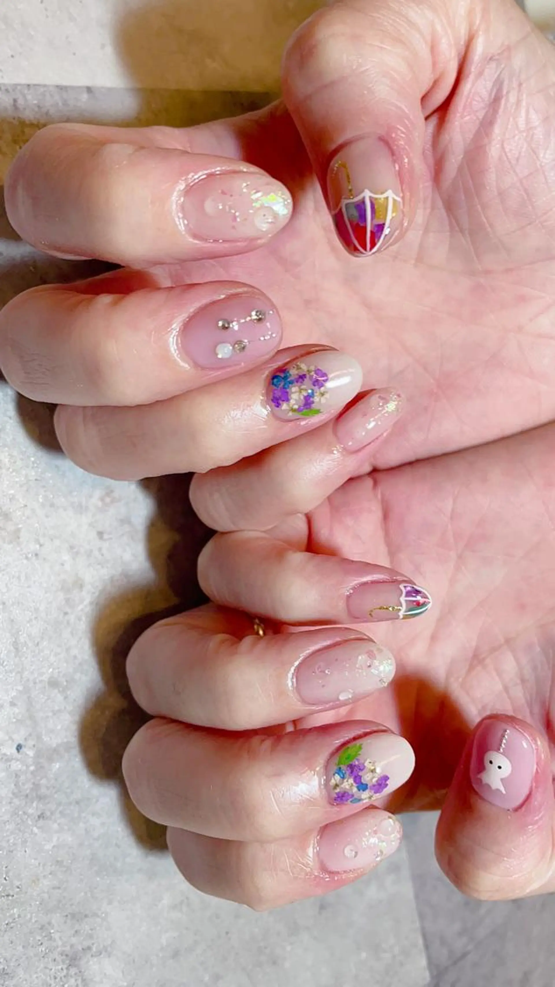 ネイル ハンドネイル nail salon ラピスラズリのネイルデザイン