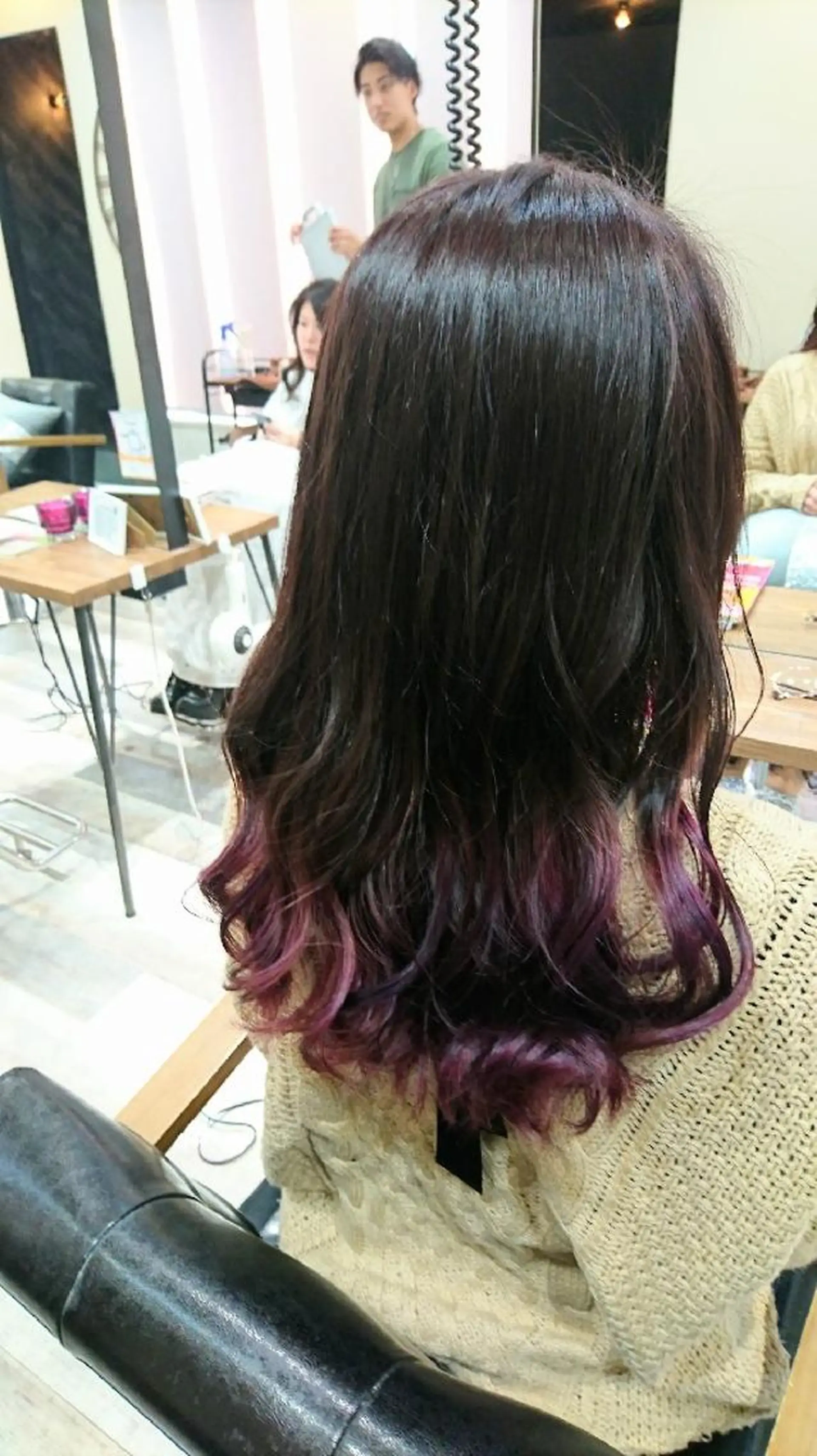 ロング カラー グラデーションカラー バイオレットカラー 艶カラー/インナー /グラデ/大西小百合のヘアスタイル