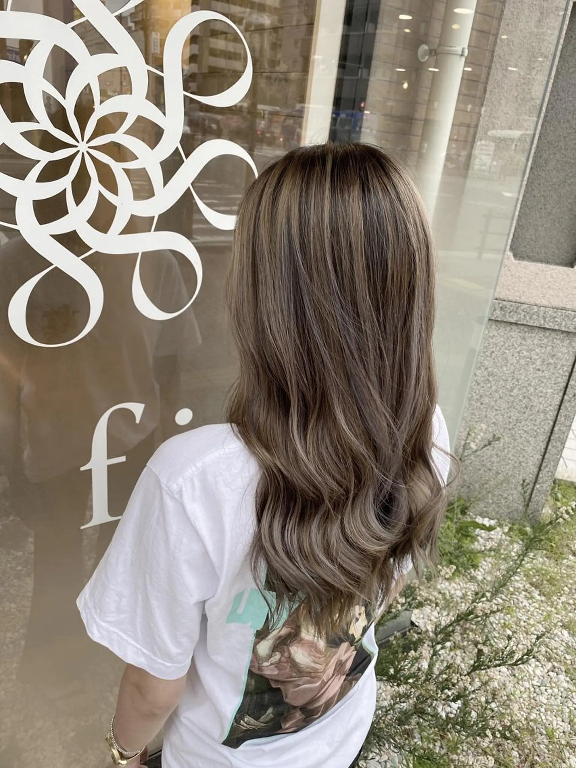 ロング カラー ヘアアレンジ カット ヘアカラー トリートメント Belle hair Design青野大貴のヘアスタイル