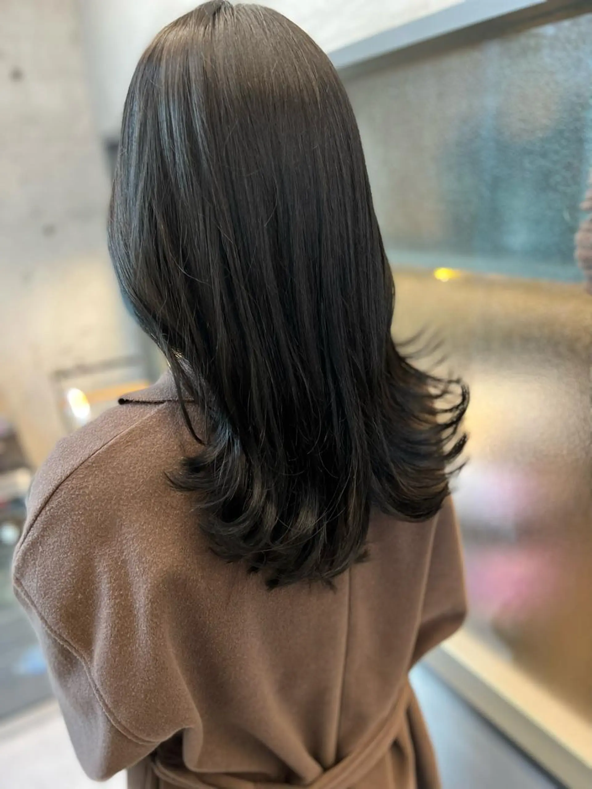 ロング カラー アッシュ アッシュグレー アッシュグレージュ ブリーチ グレージュ 誰よりも丁寧なカット 🍀小林輝のヘアスタイル