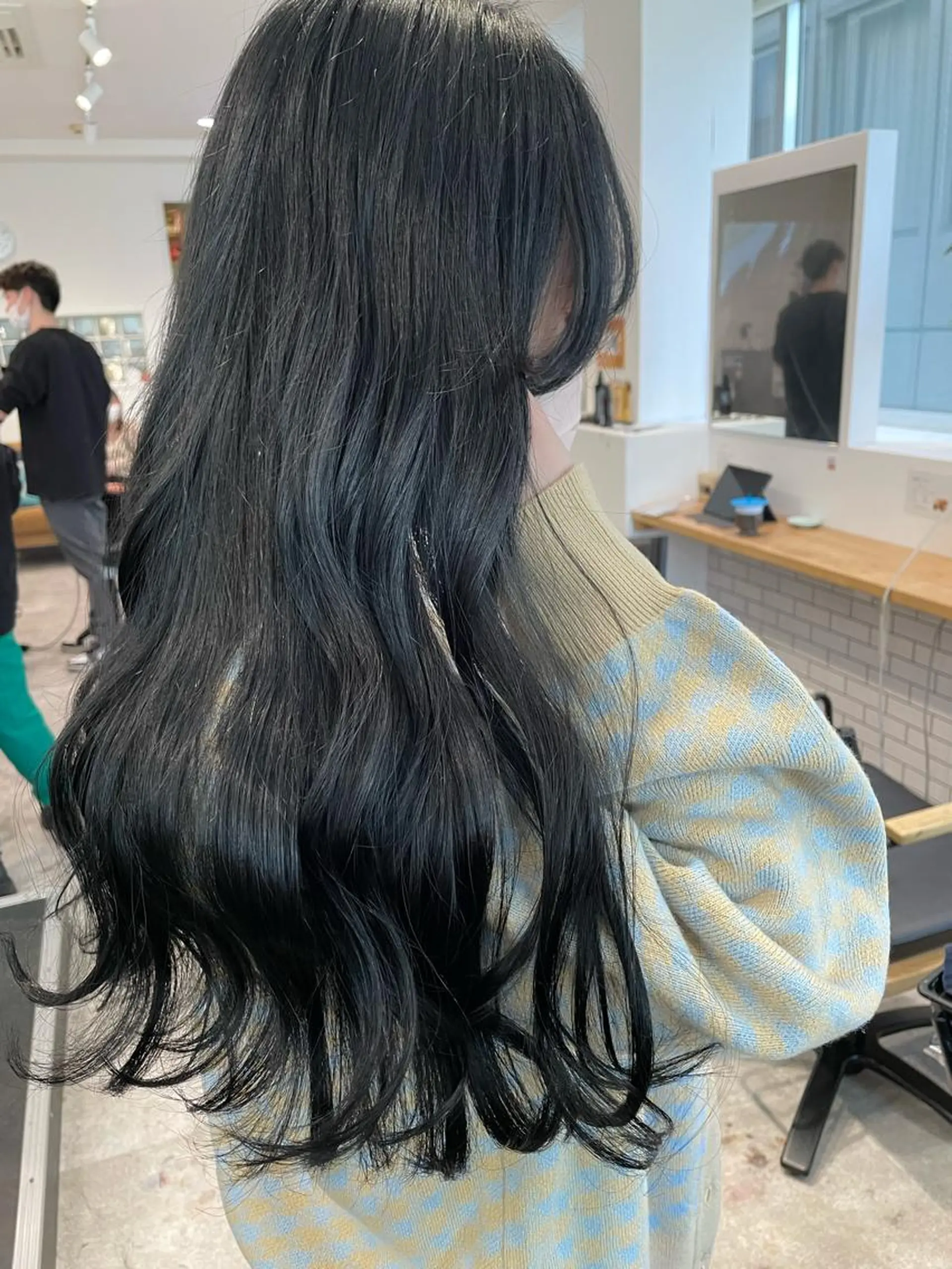ロング カラー カット ヘアカラー トリートメント 京都美容師 塩のヘアスタイル