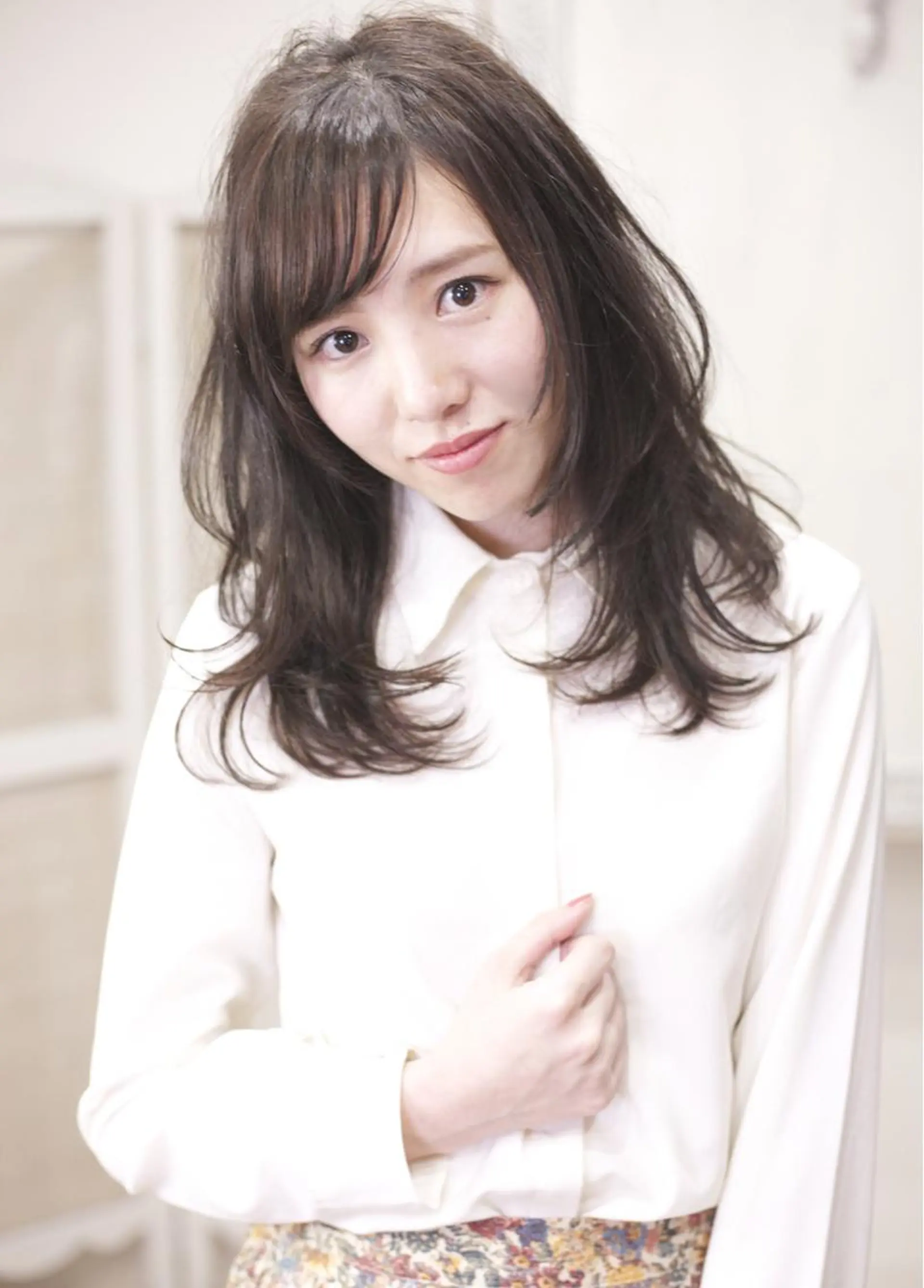 セミロング カラー レイヤーカット ZEEN pono札幌所属・北河 /ZEEN ponoのヘアスタイル