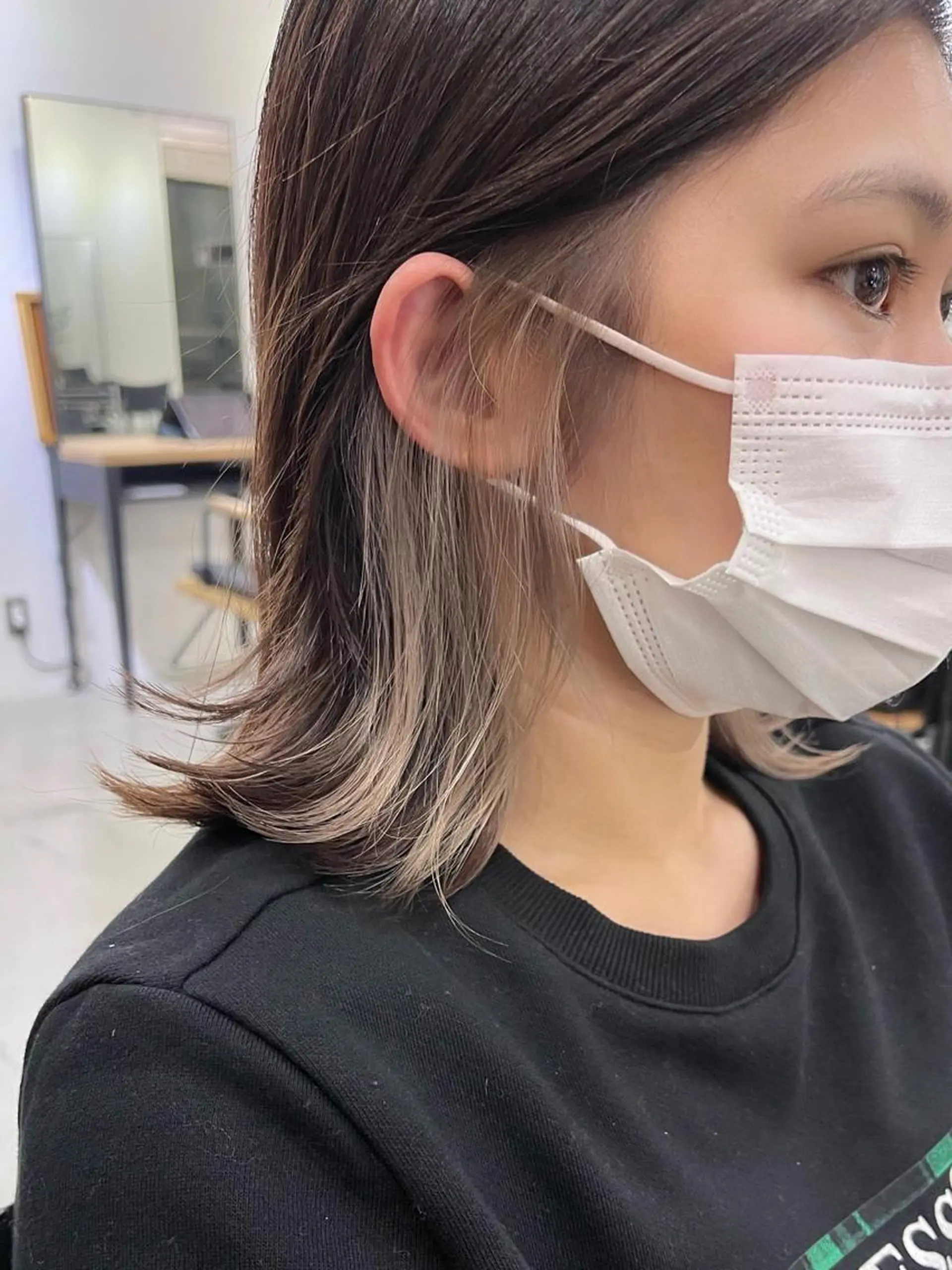 カラー ブリーチ グレージュ ブリーチダブルカラー 【koide】のヘアスタイル