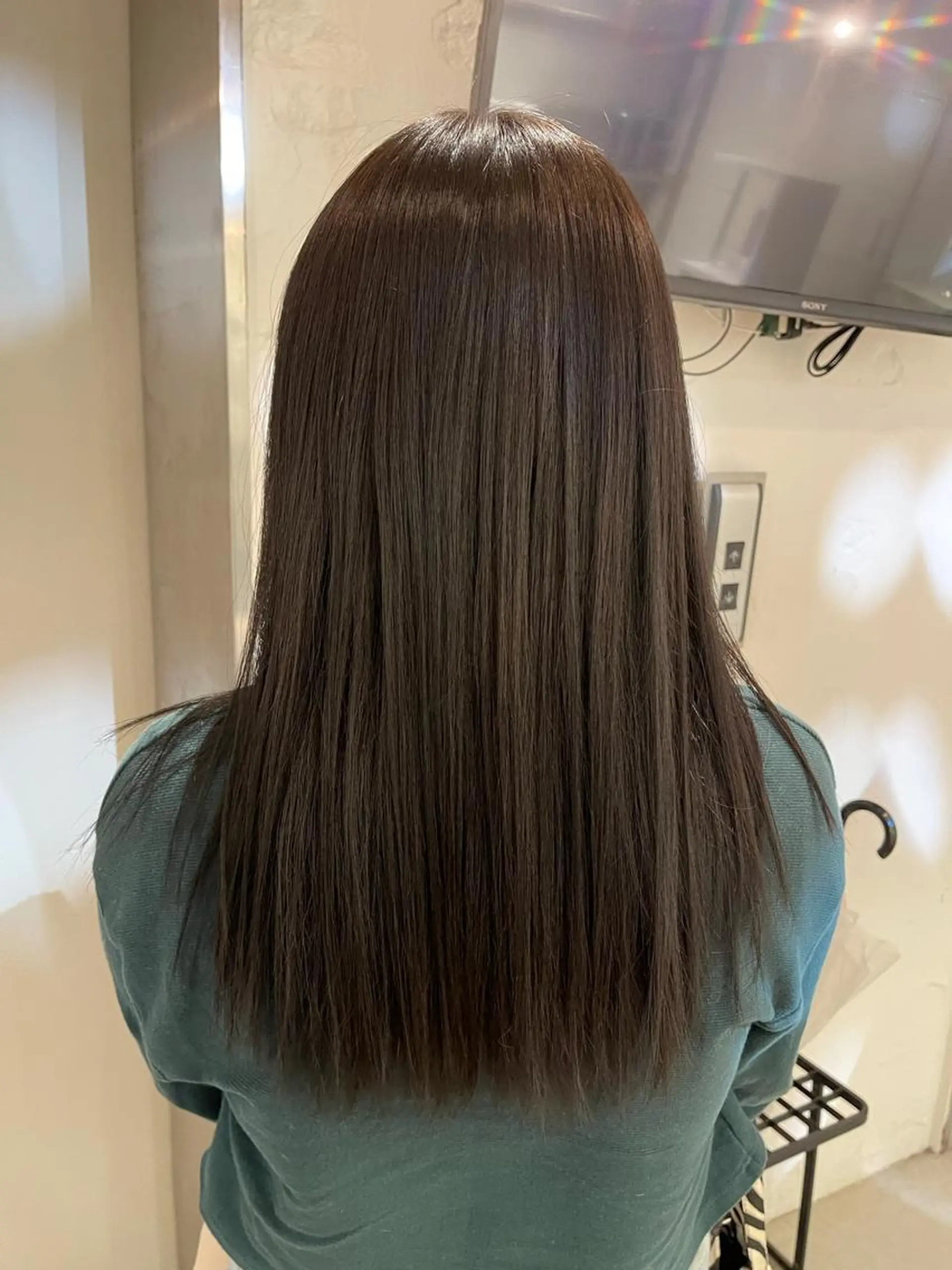 ロング カラー 縮毛矯正 lunty miichiのヘアスタイル