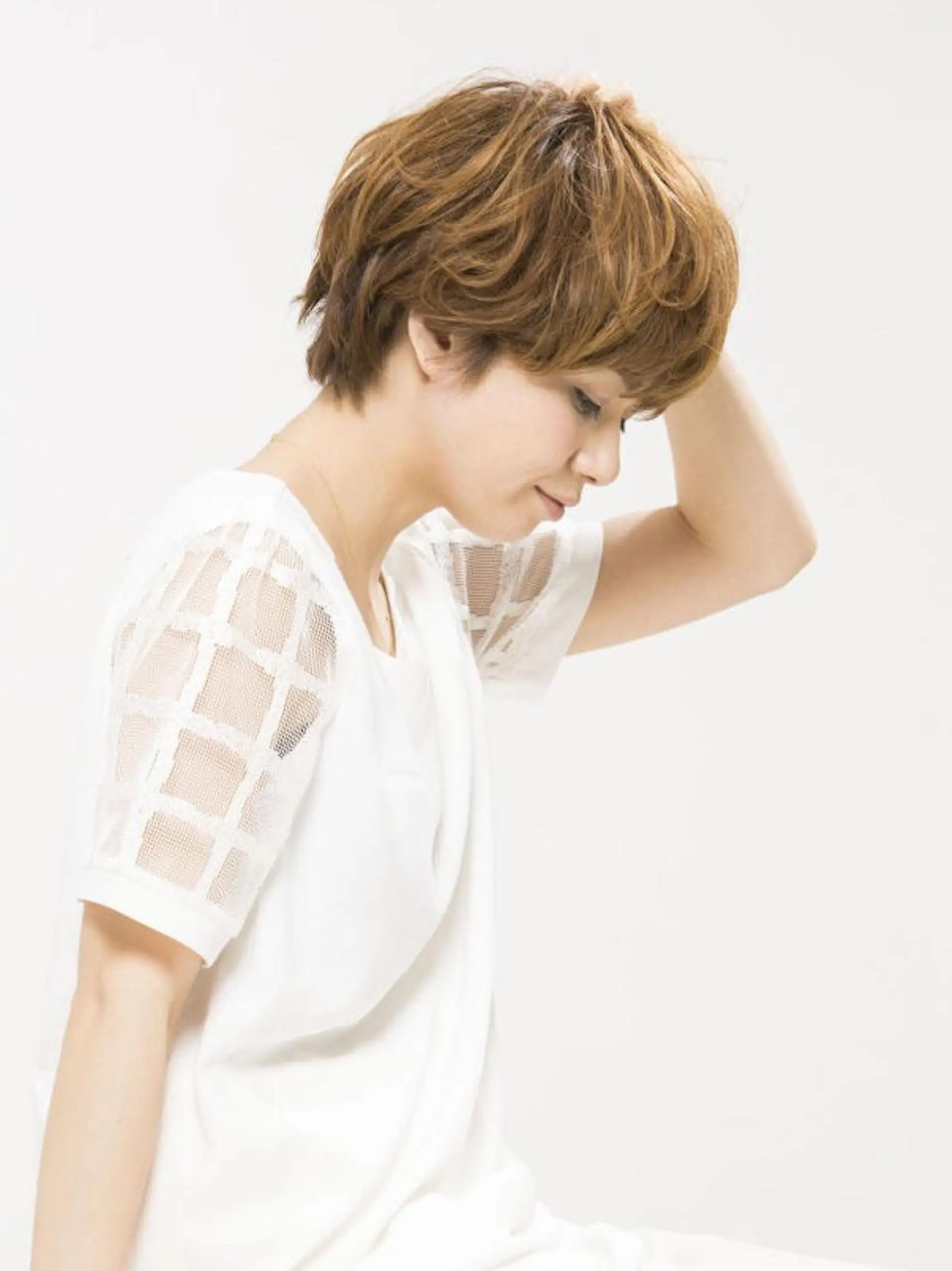 ショート パーマ 鬼澤 なお子のヘアスタイル