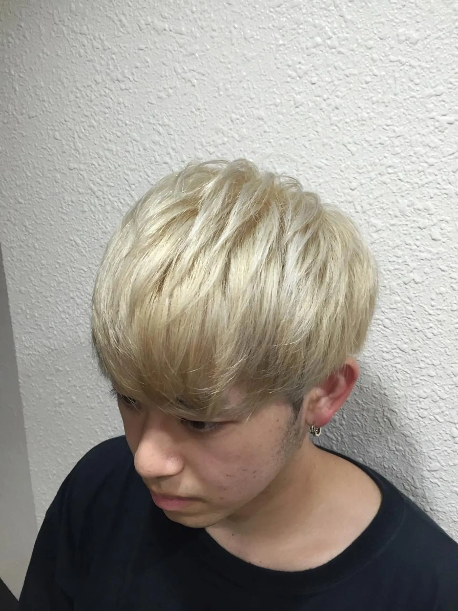 ショート カラー パーマ ヘアアレンジ メンズ キッズ ネイル マツエク・マツパ メンズハイトーン ハイトーンカラー メンズネイル 新宿/髪質改善/ 美髪矯正✨浅江通友のヘアスタイル