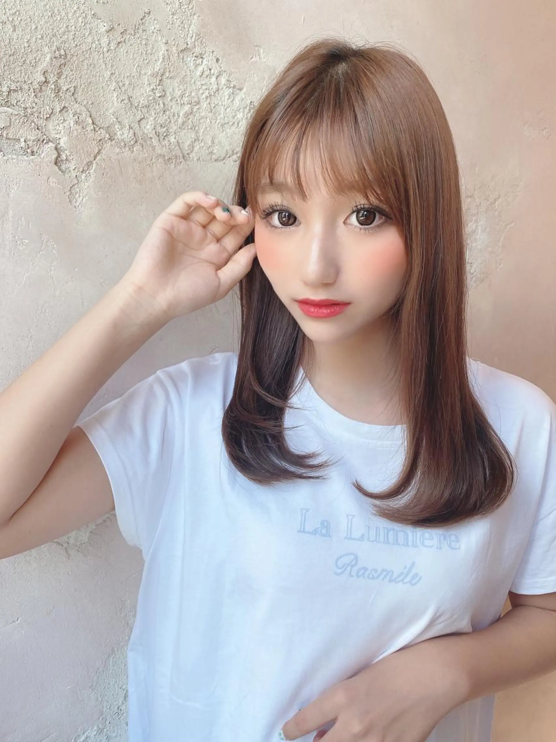 セミロング カット ヘアカラー トリートメント ボンドストーリーノヴァ所属・縮毛矯正・髪質改善 ❣️三浦正也のヘアスタイル