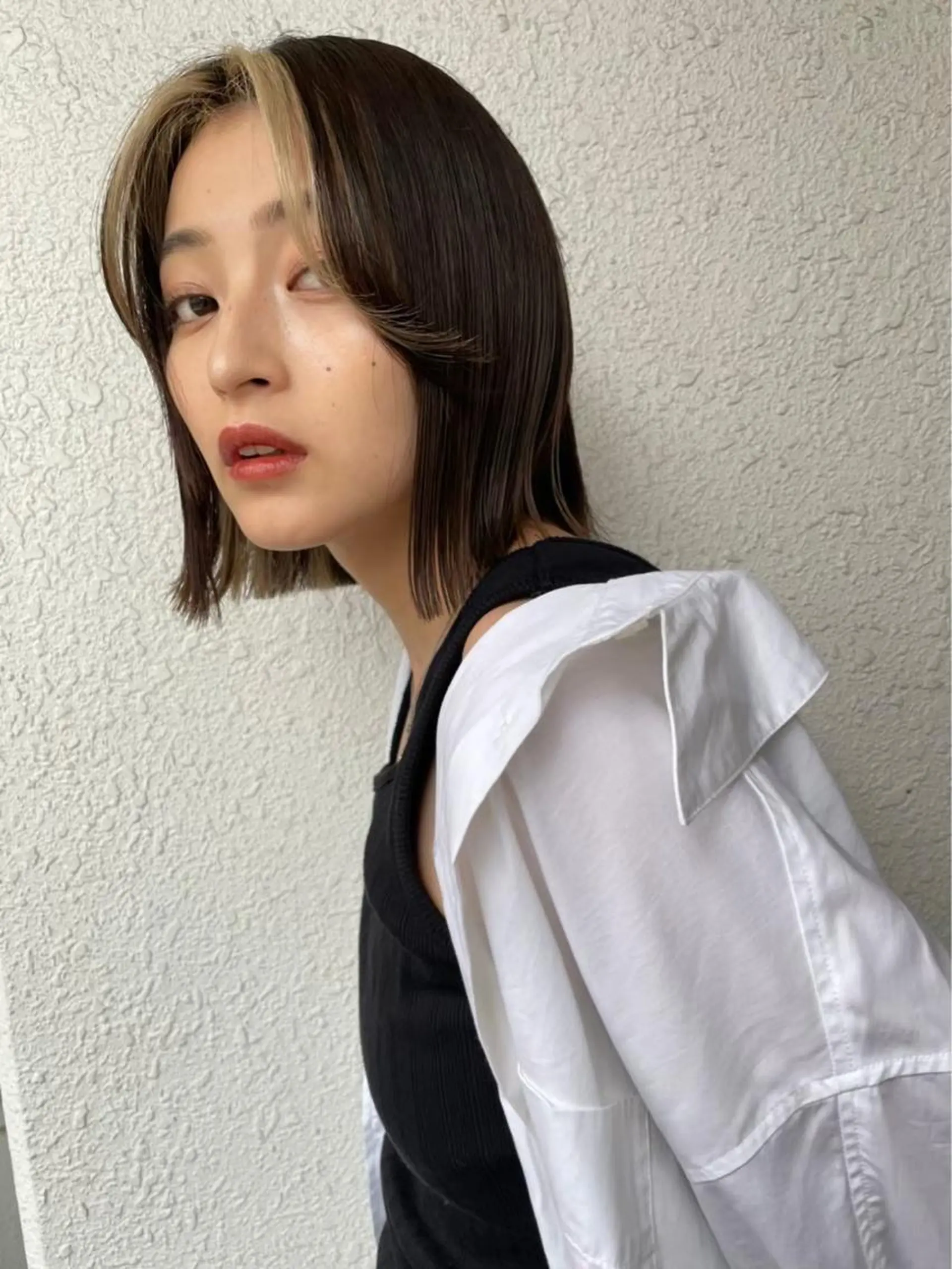 ショート カラー ヘアカラー トリートメント レイヤー🤍 ベージュ🤍　聖奈のヘアスタイル