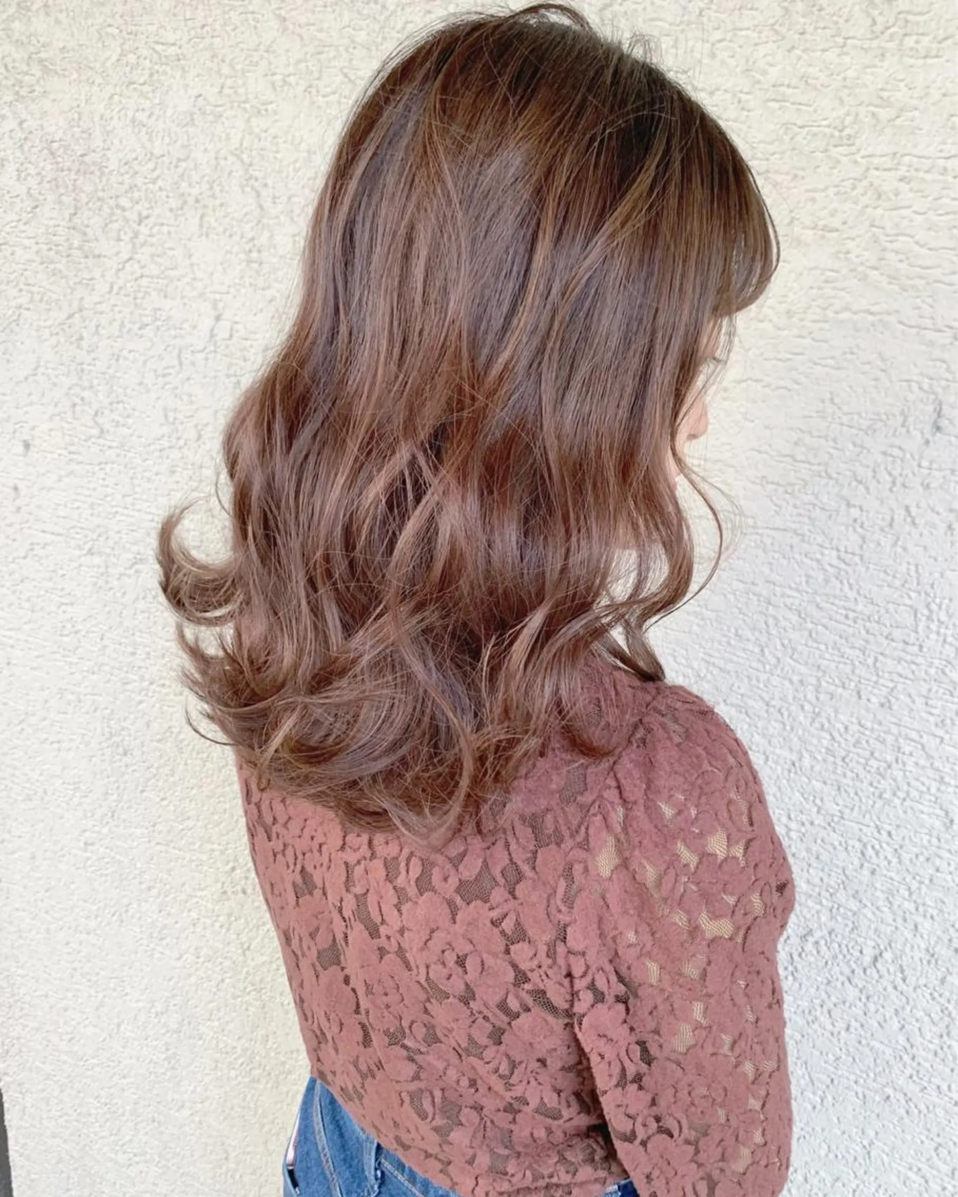 ミディアム カラー カット ヘアカラー トリートメント アブアイ所属・艶髪・酸性ストレート フリツのヘアスタイル