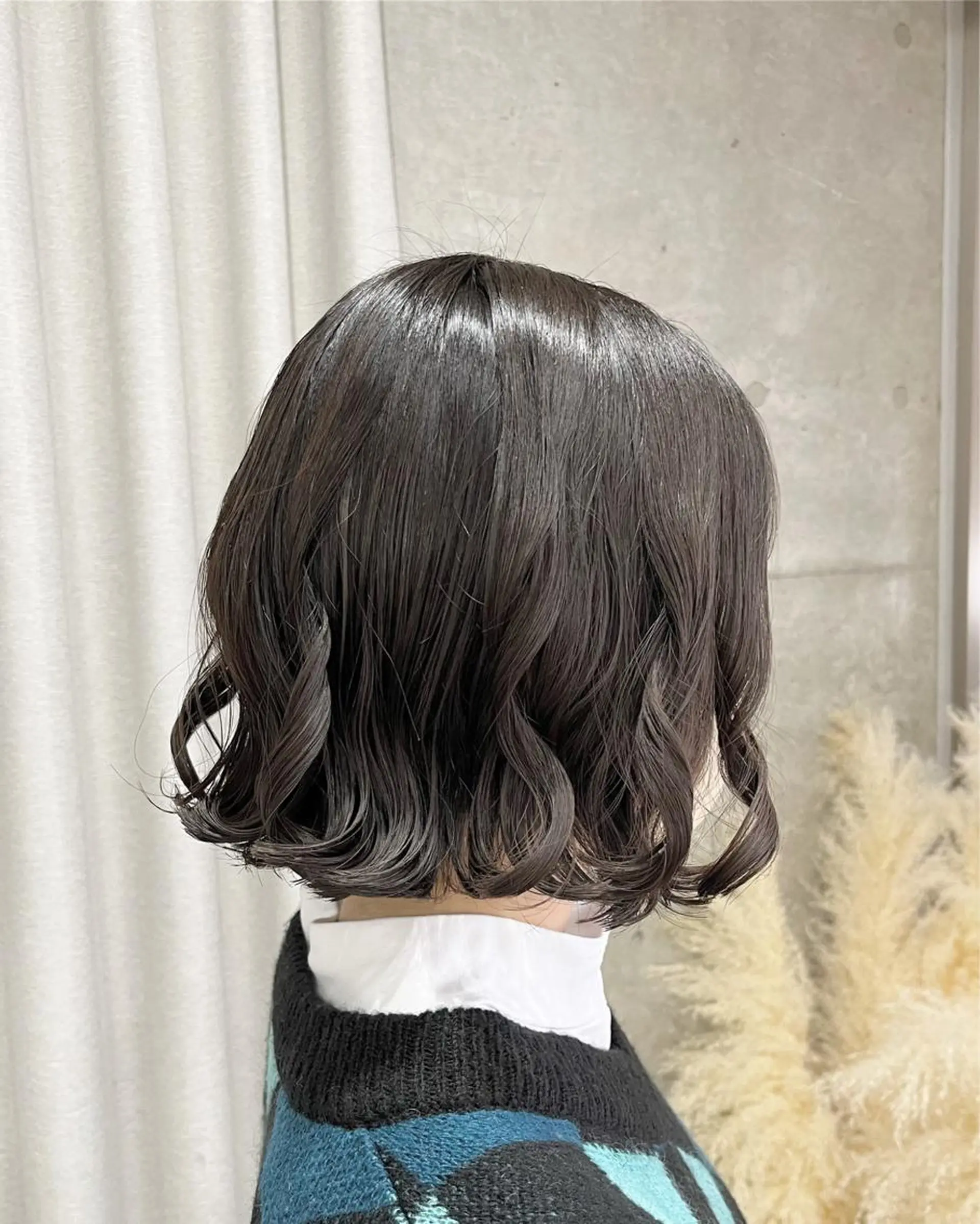 ショート パーマ カット パーマ トリートメント ロングパーマ木村 ボブパーマのヘアスタイル