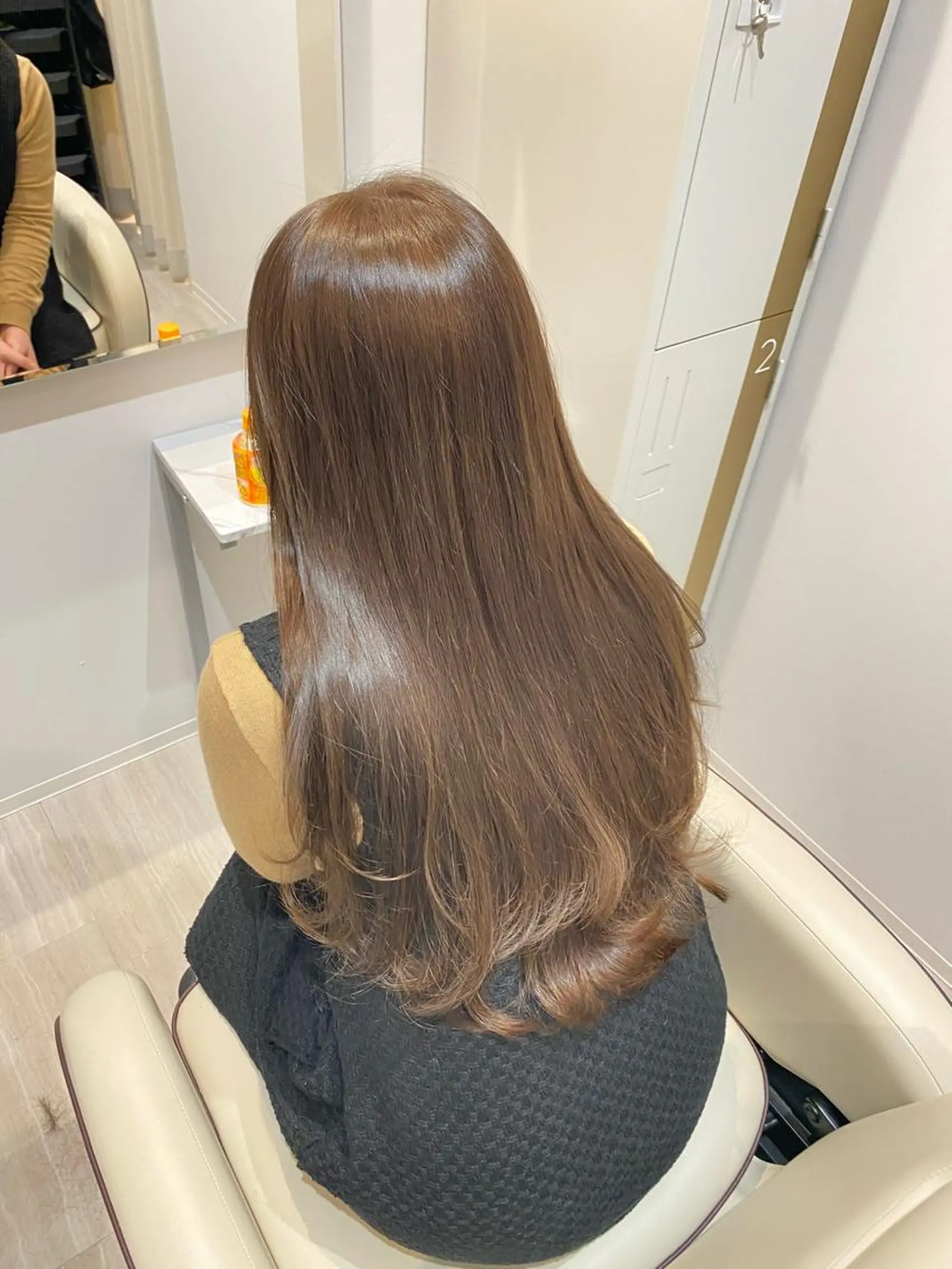 ロング ヘアカラー トリートメント 似合わせ艶髪カラー ❤️ハダユミのヘアスタイル