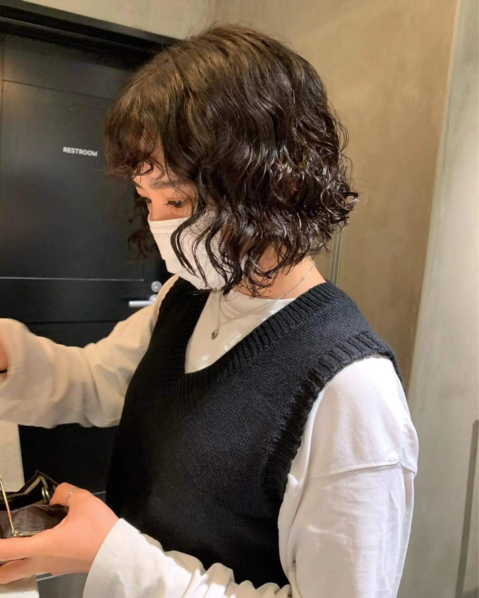 ショート パーマ カット パーマ トリートメント アンニュイヘア🪽 ayumiのヘアスタイル
