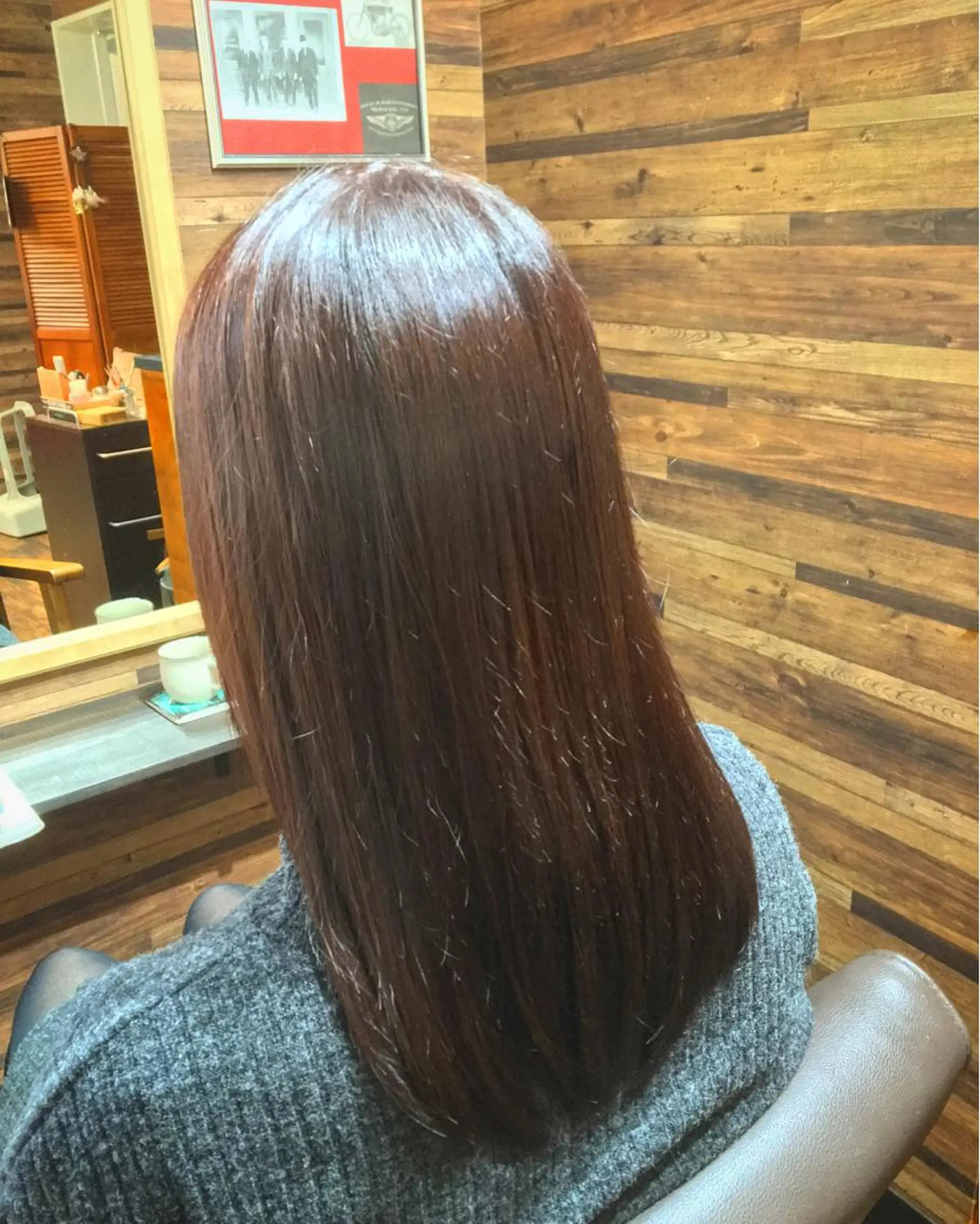 セミロング カラー ブラウンカラー ピンクカラー ピンクブラウン MITSU ✂️のヘアスタイル